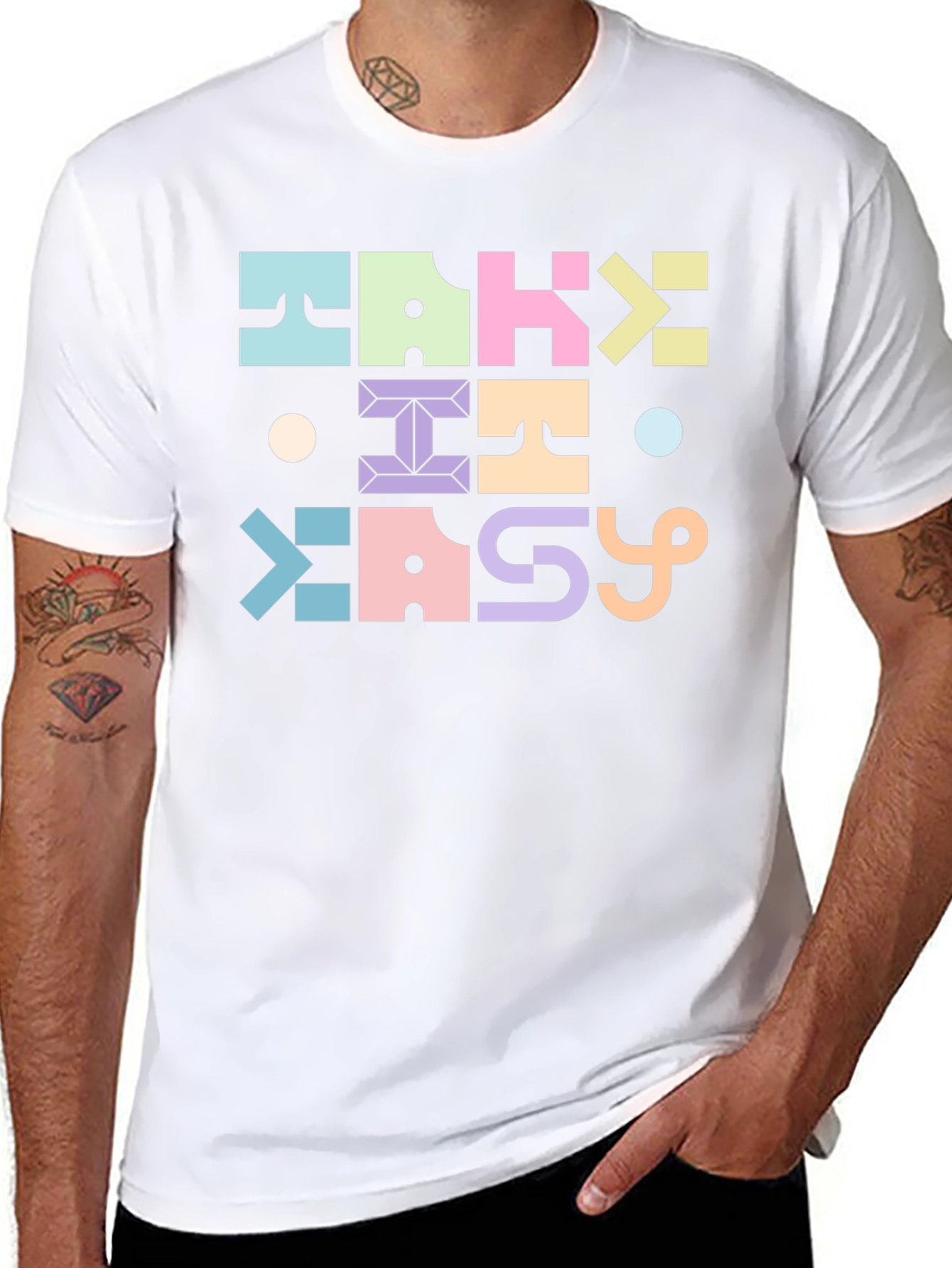 Take It Easy Graphic Tee - Black