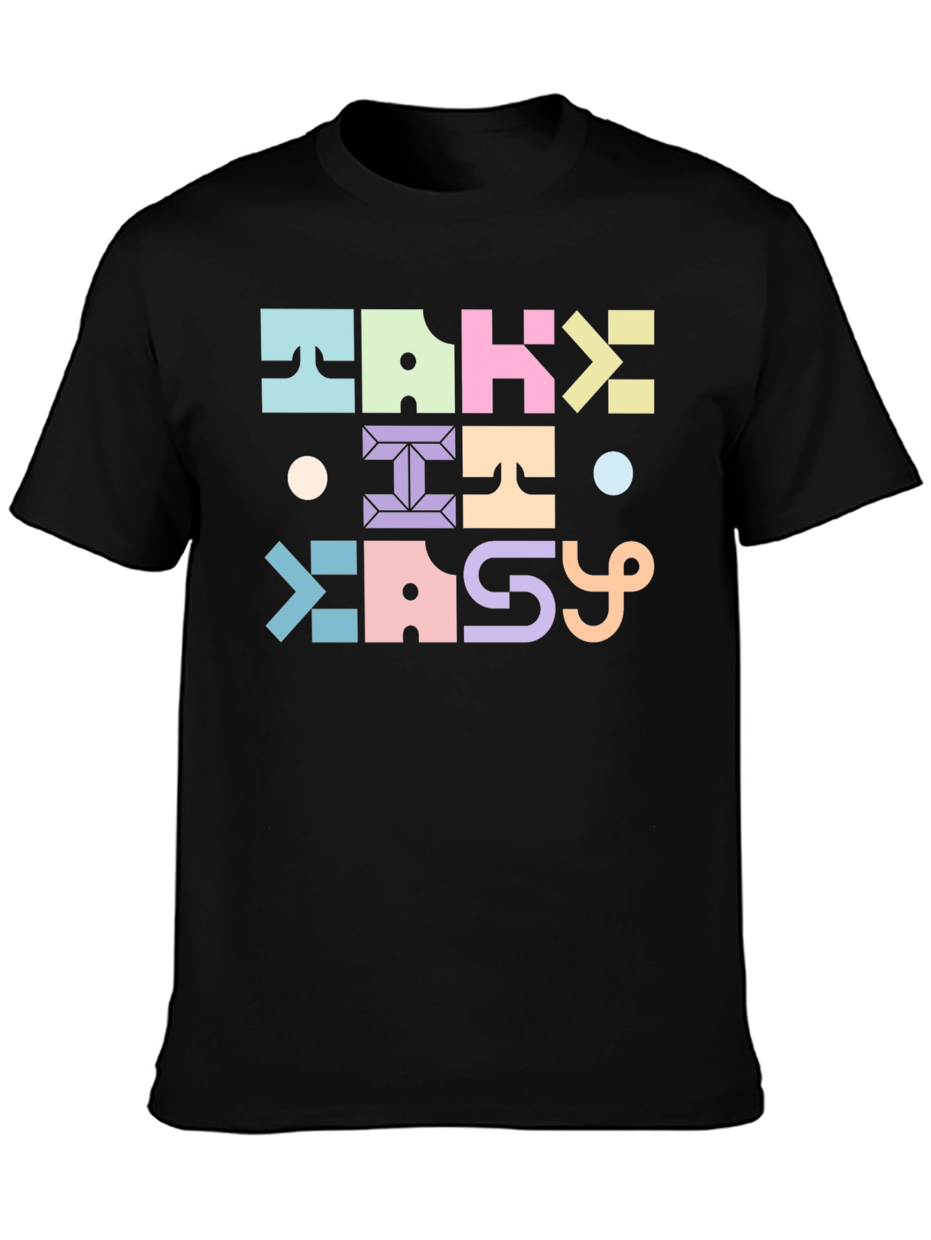 Take It Easy Graphic Tee - Black