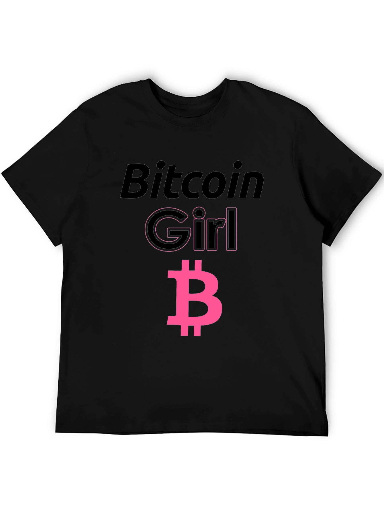 Bitcoin Girl Black T-Shirt - Crypto Fashion