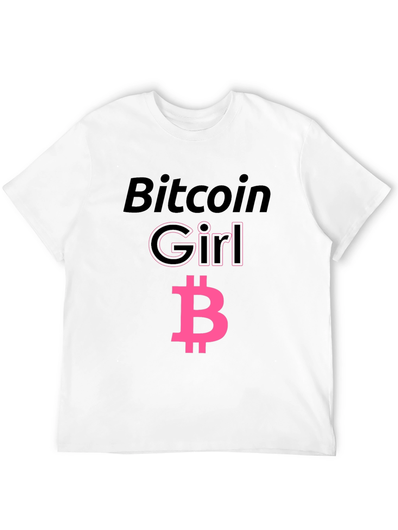 Bitcoin Girl Black T-Shirt - Crypto Fashion