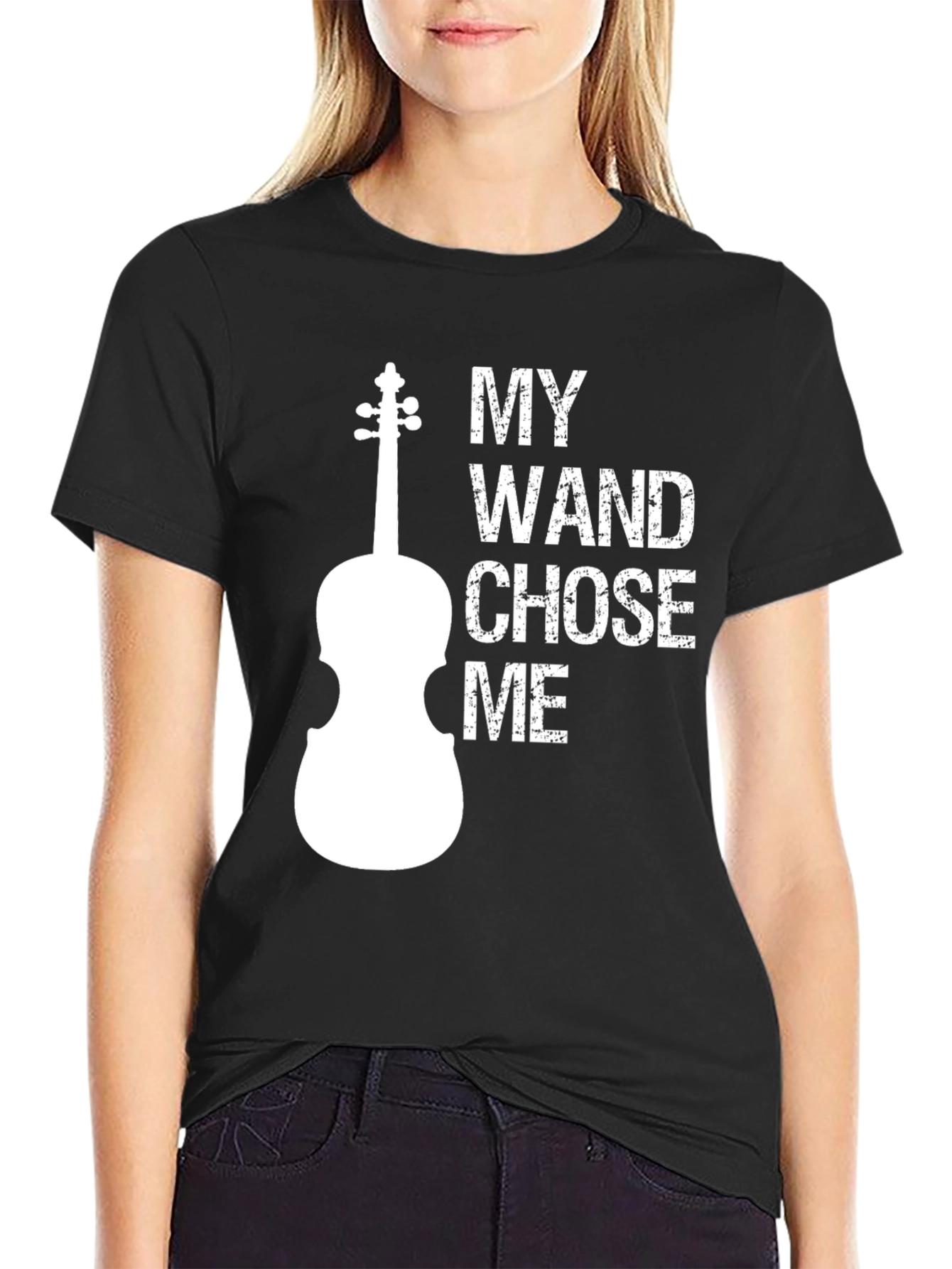 My Wand Chose Me Violin T-Shirt