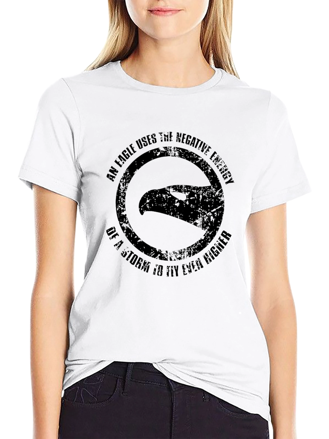 Eagle Storm Negative Energy Graphic T-Shirt