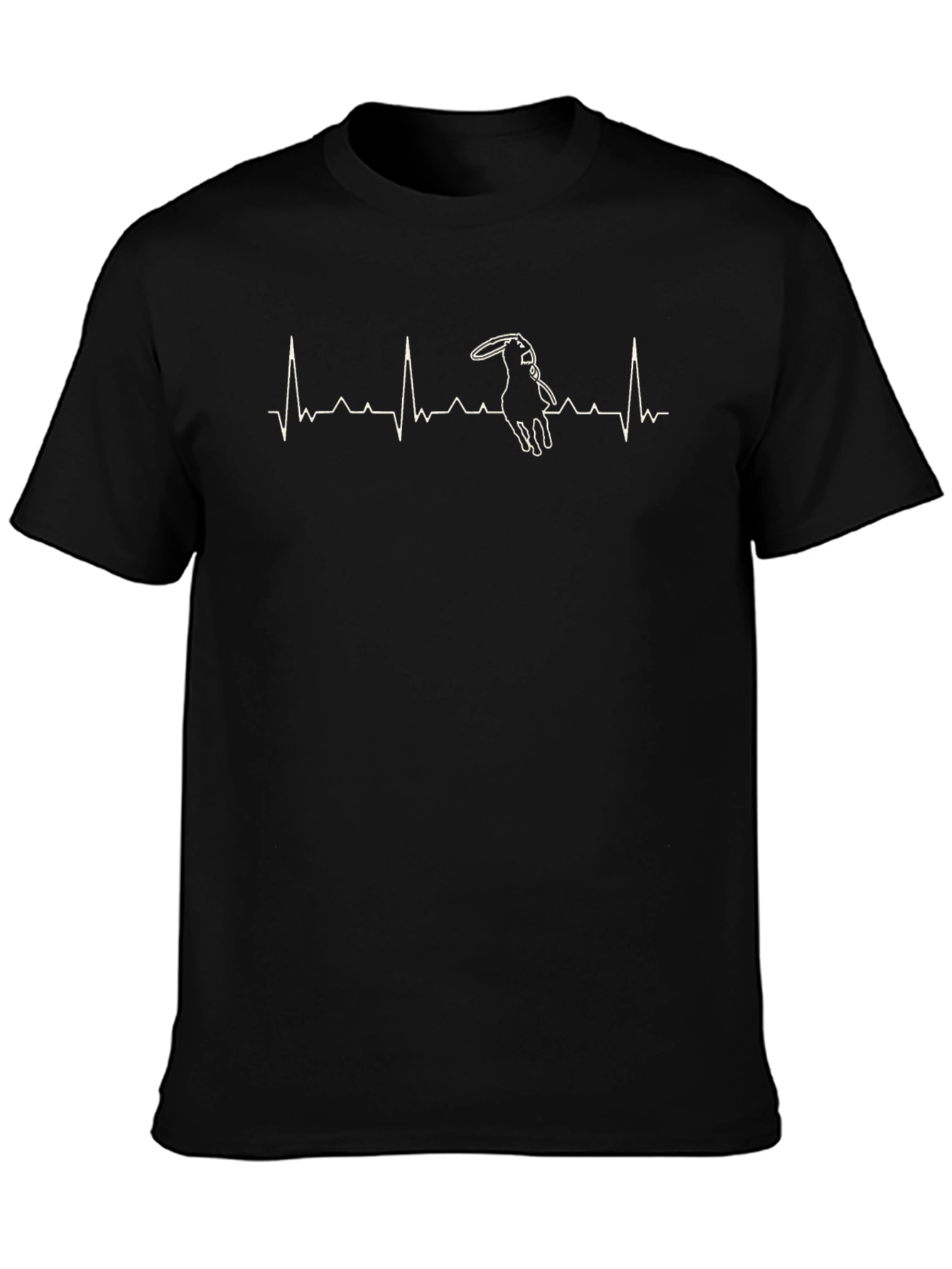 Rodeo Heartbeat T-Shirt - Black Cotton Tee
