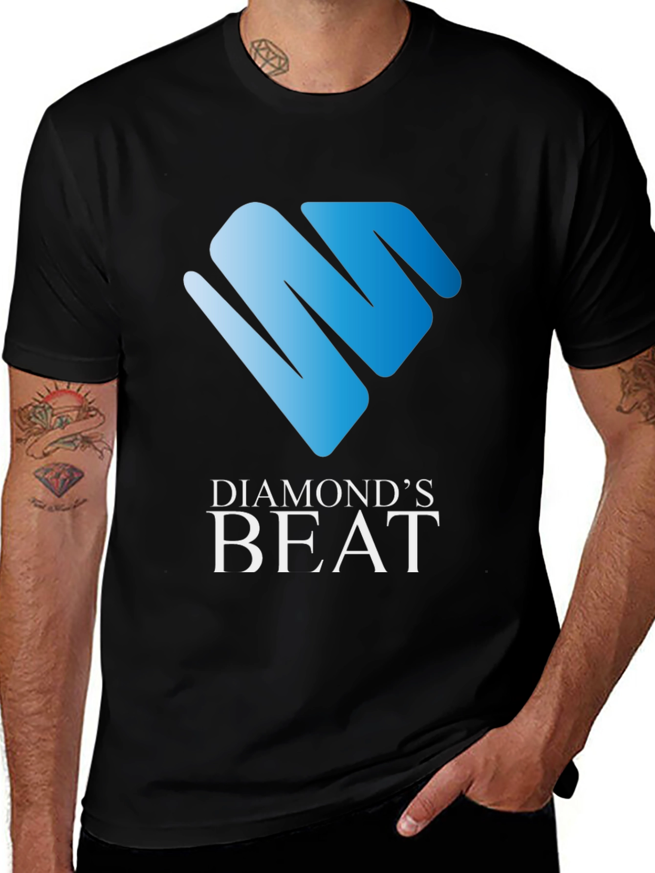 Diamonds Beat Black T-Shirt
