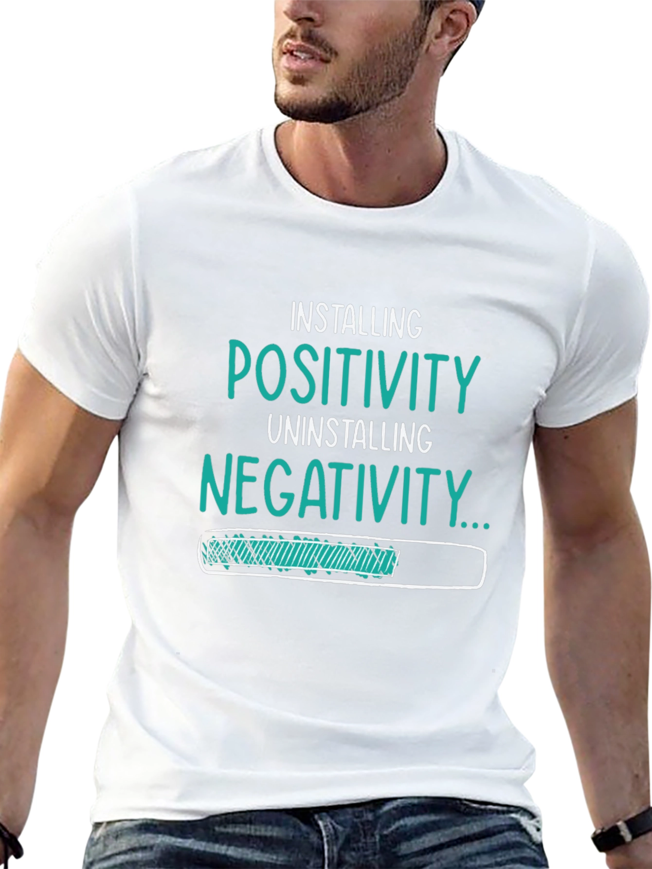 Installing Positivity Graphic T-Shirt