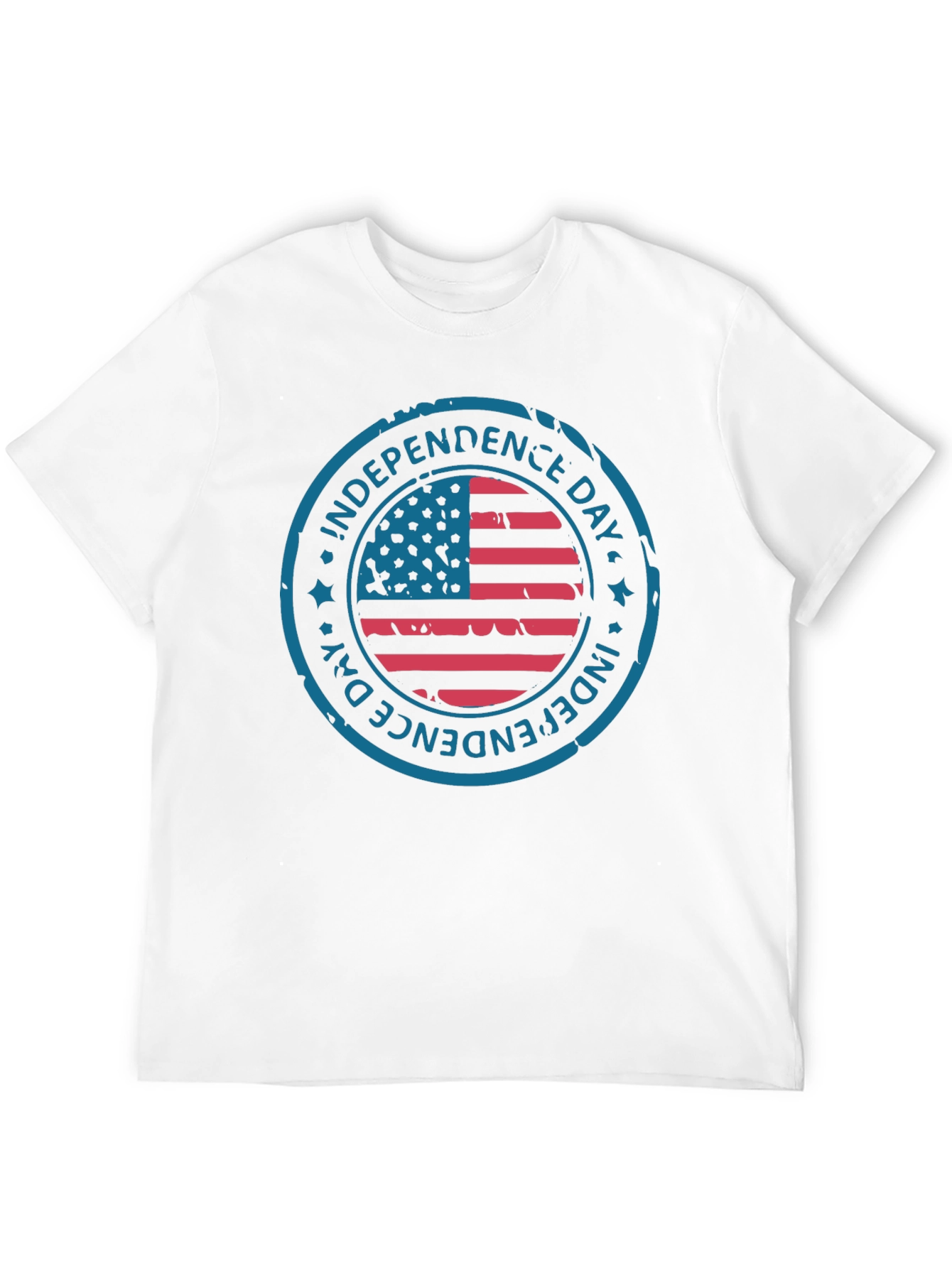 Independence Day American Flag Graphic T-Shirt