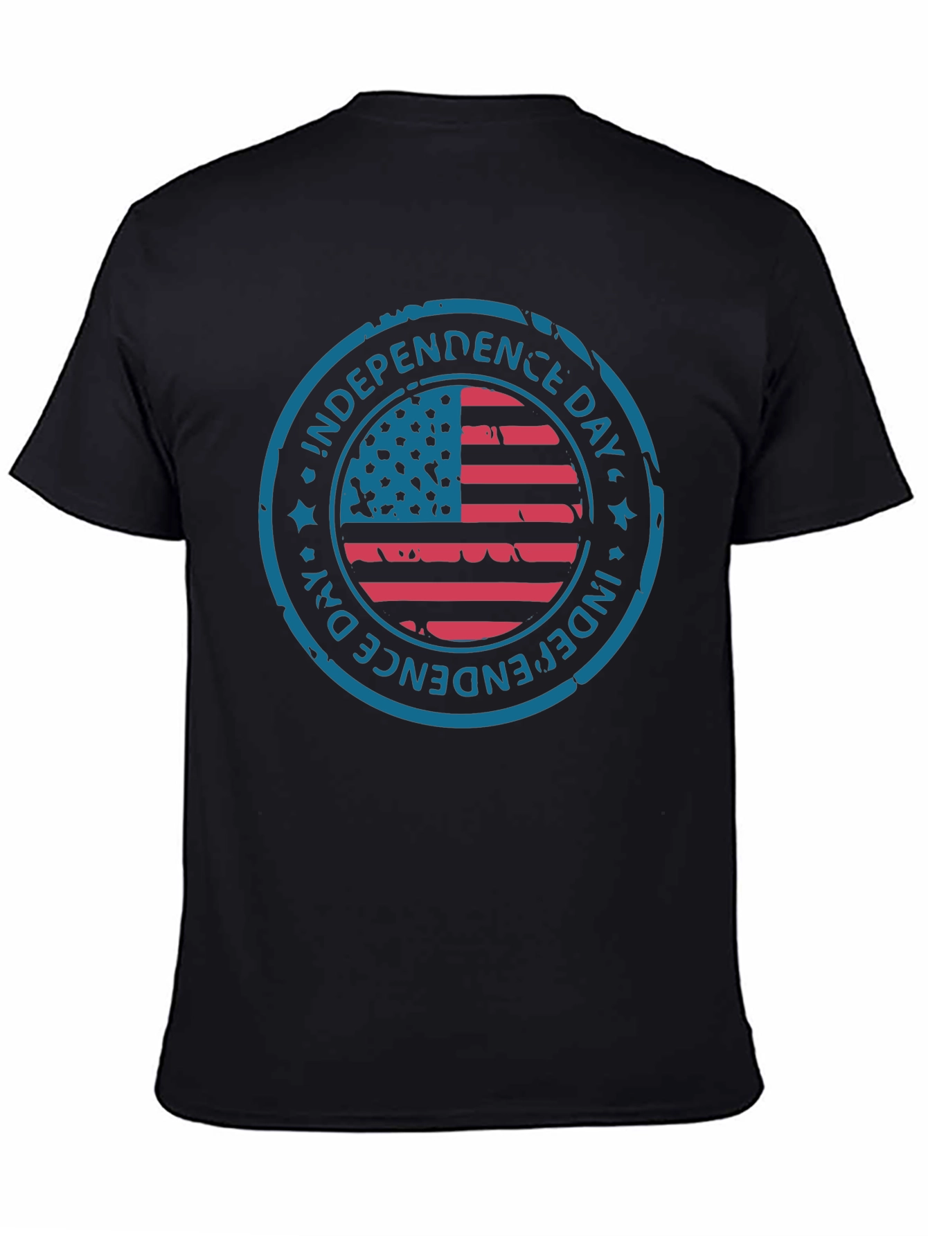 Independence Day American Flag Graphic T-Shirt