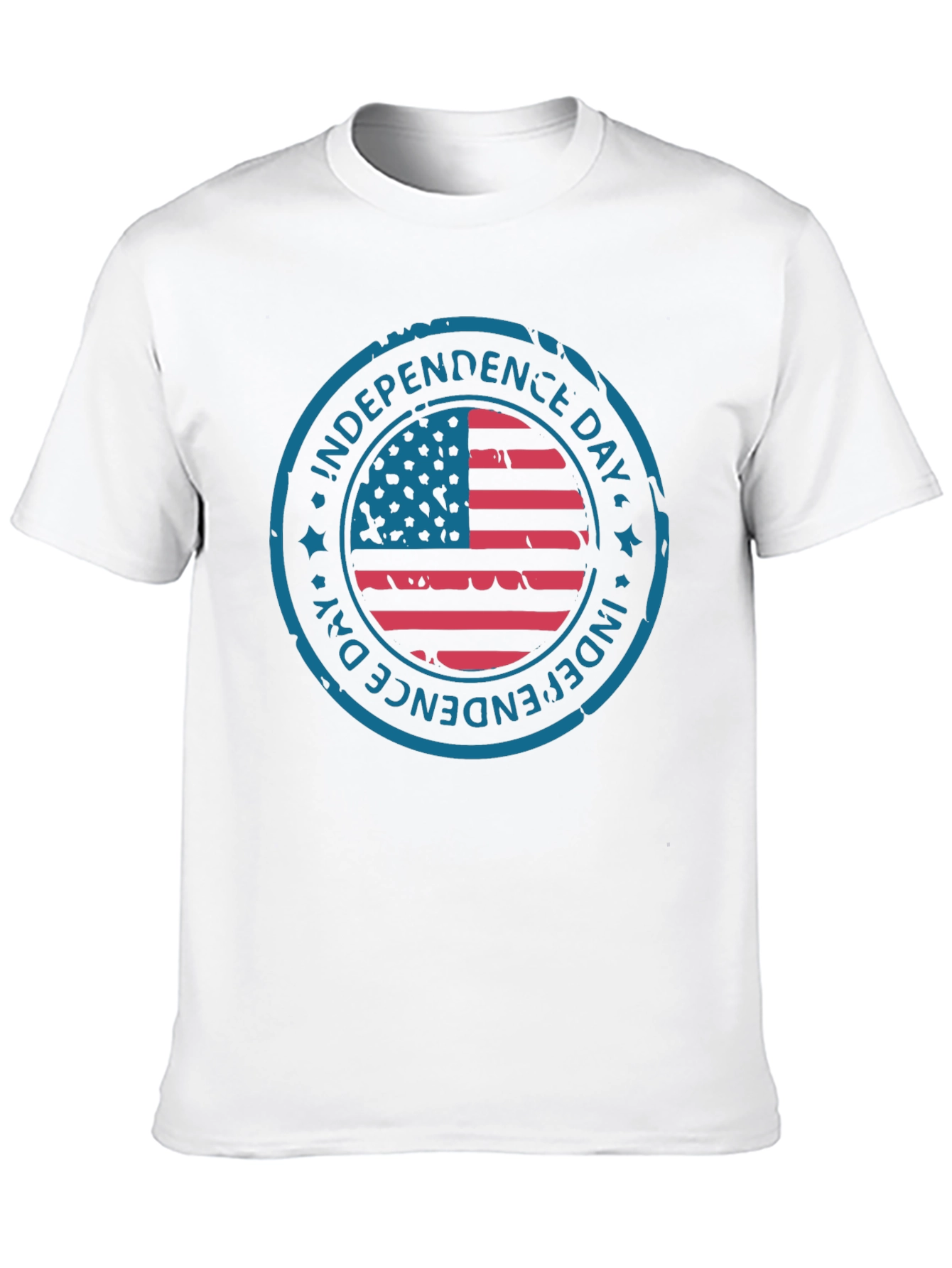 Independence Day American Flag Graphic T-Shirt