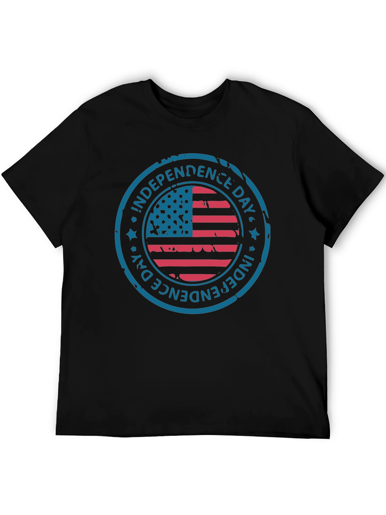 Independence Day American Flag Graphic T-Shirt