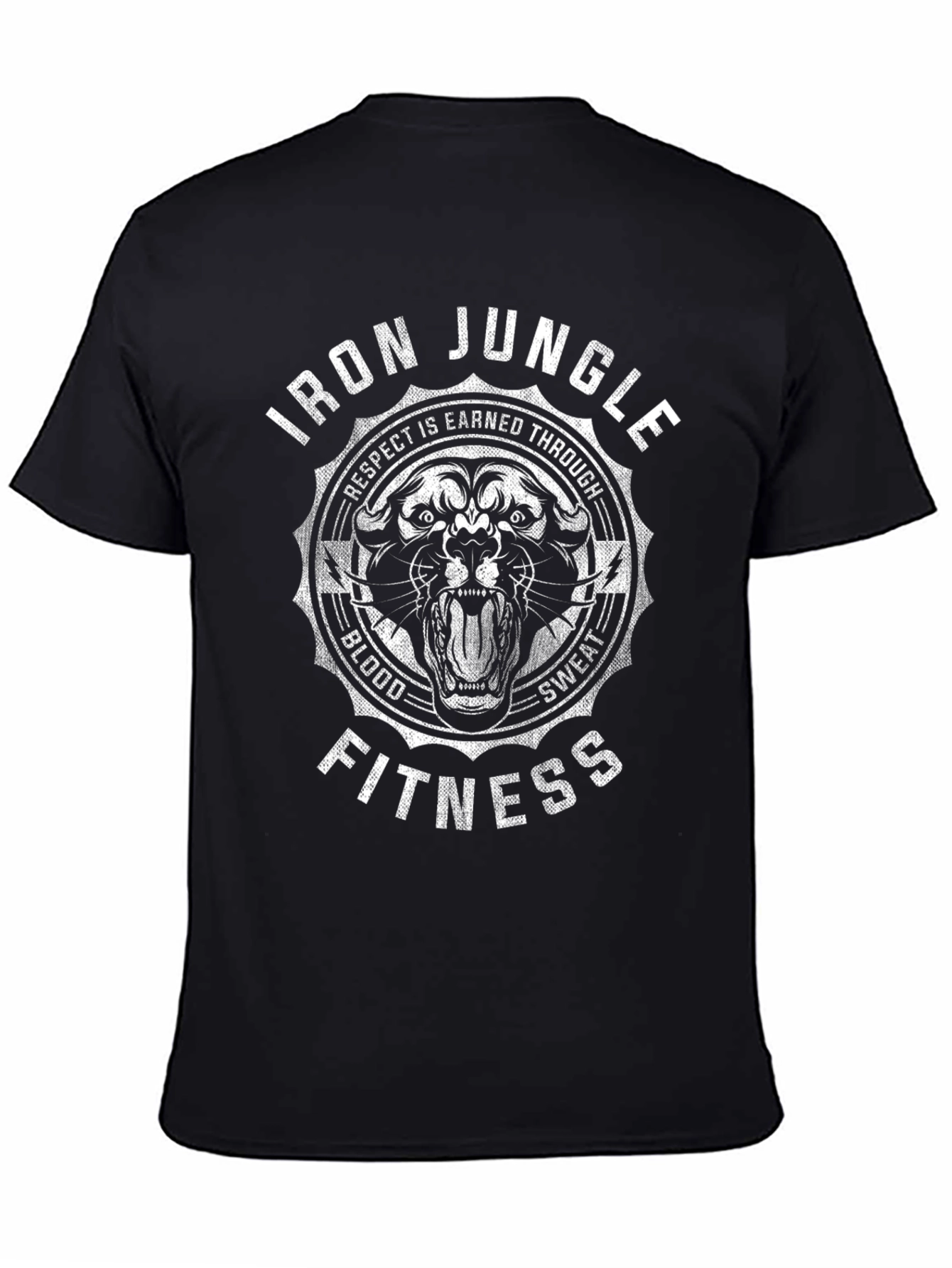 Iron Jungle Fitness Graphic Tee - Black