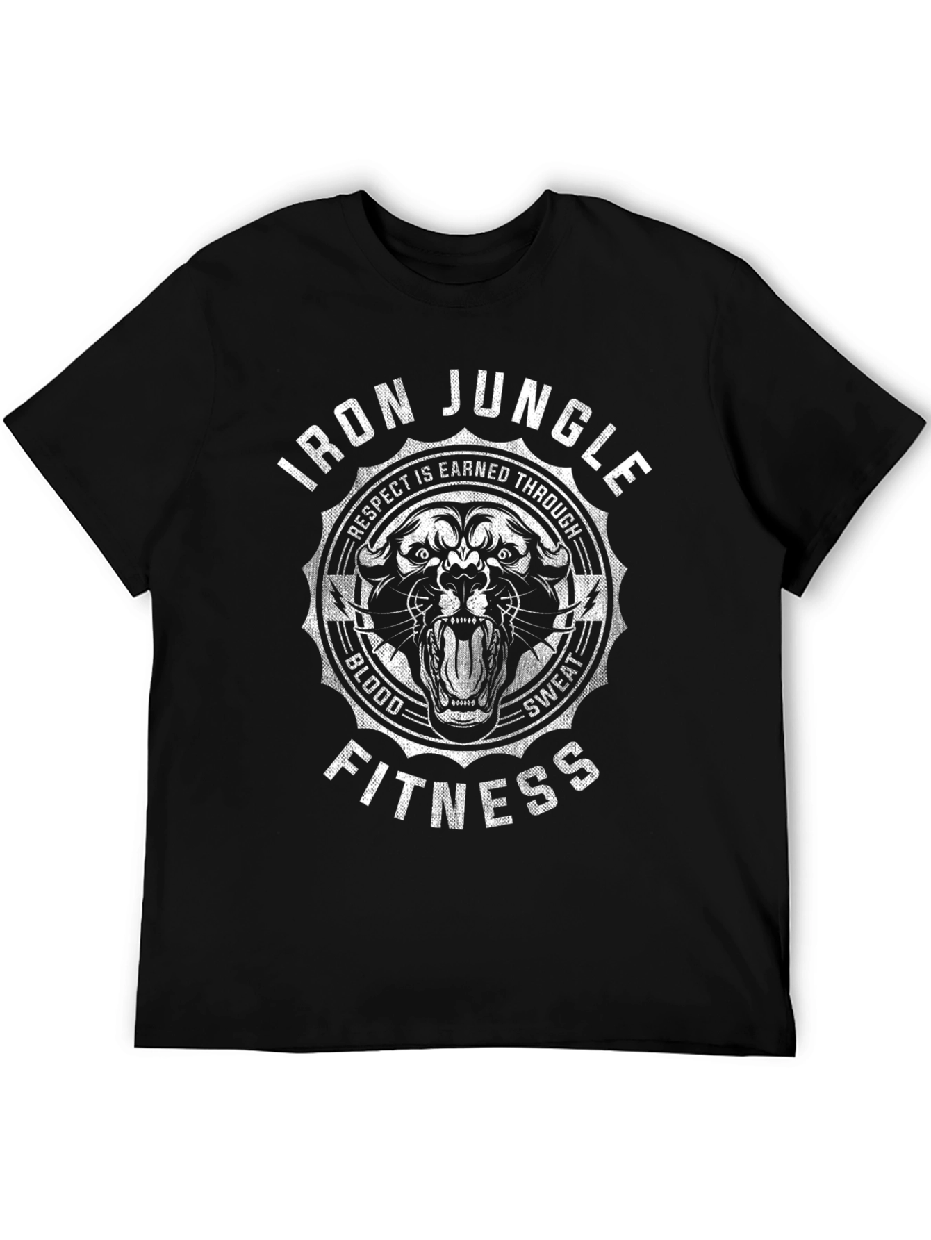 Iron Jungle Fitness Graphic Tee - Black