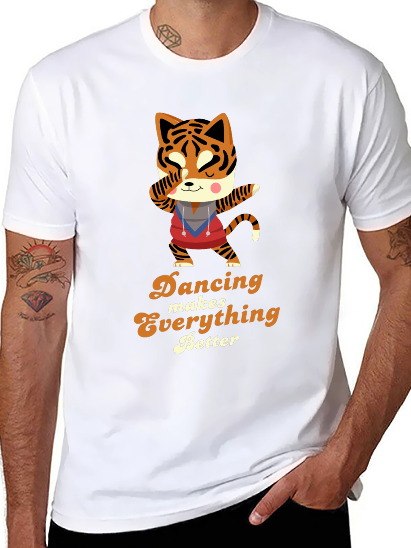 Dancing Tiger Graphic Tee