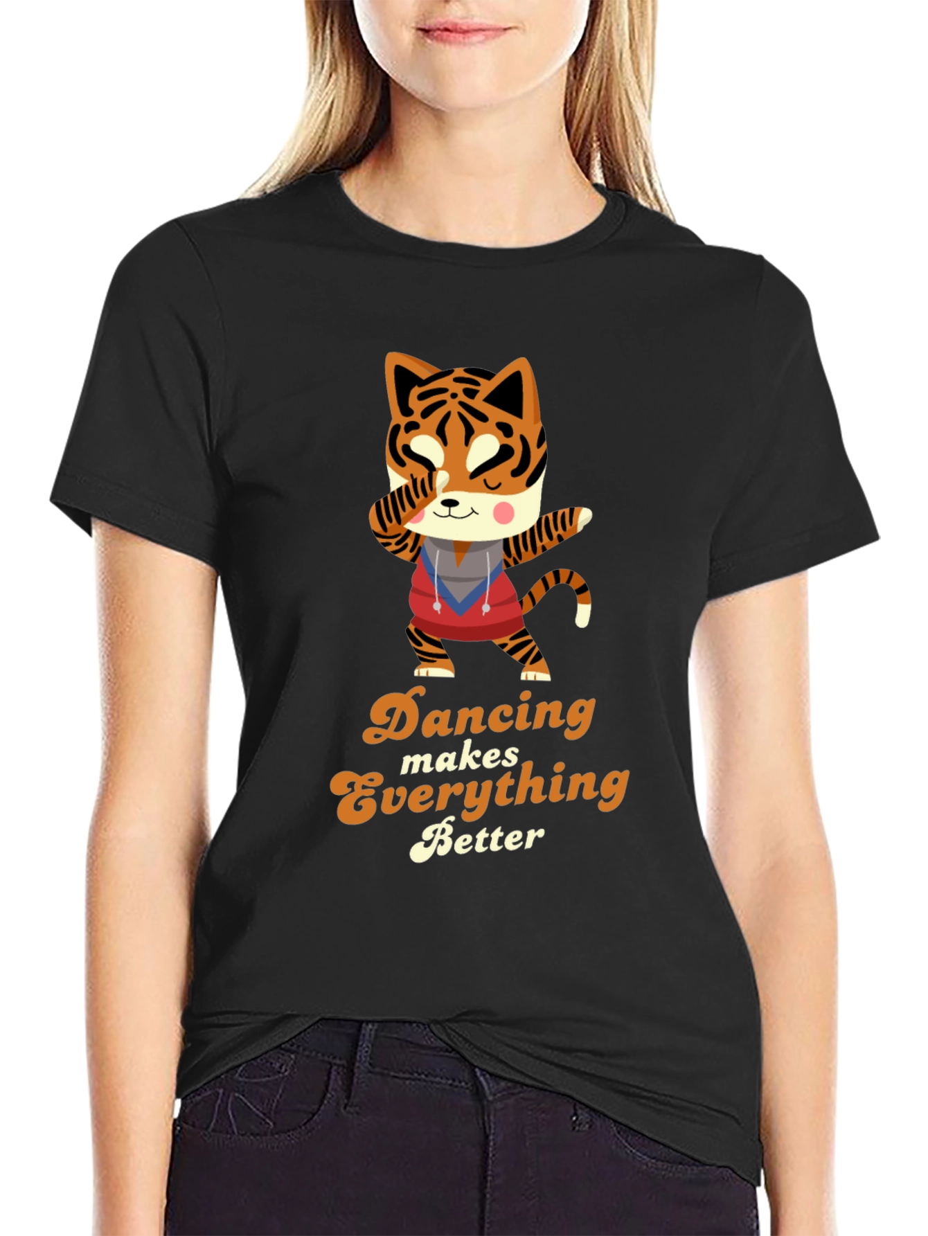 Dancing Tiger Graphic Tee