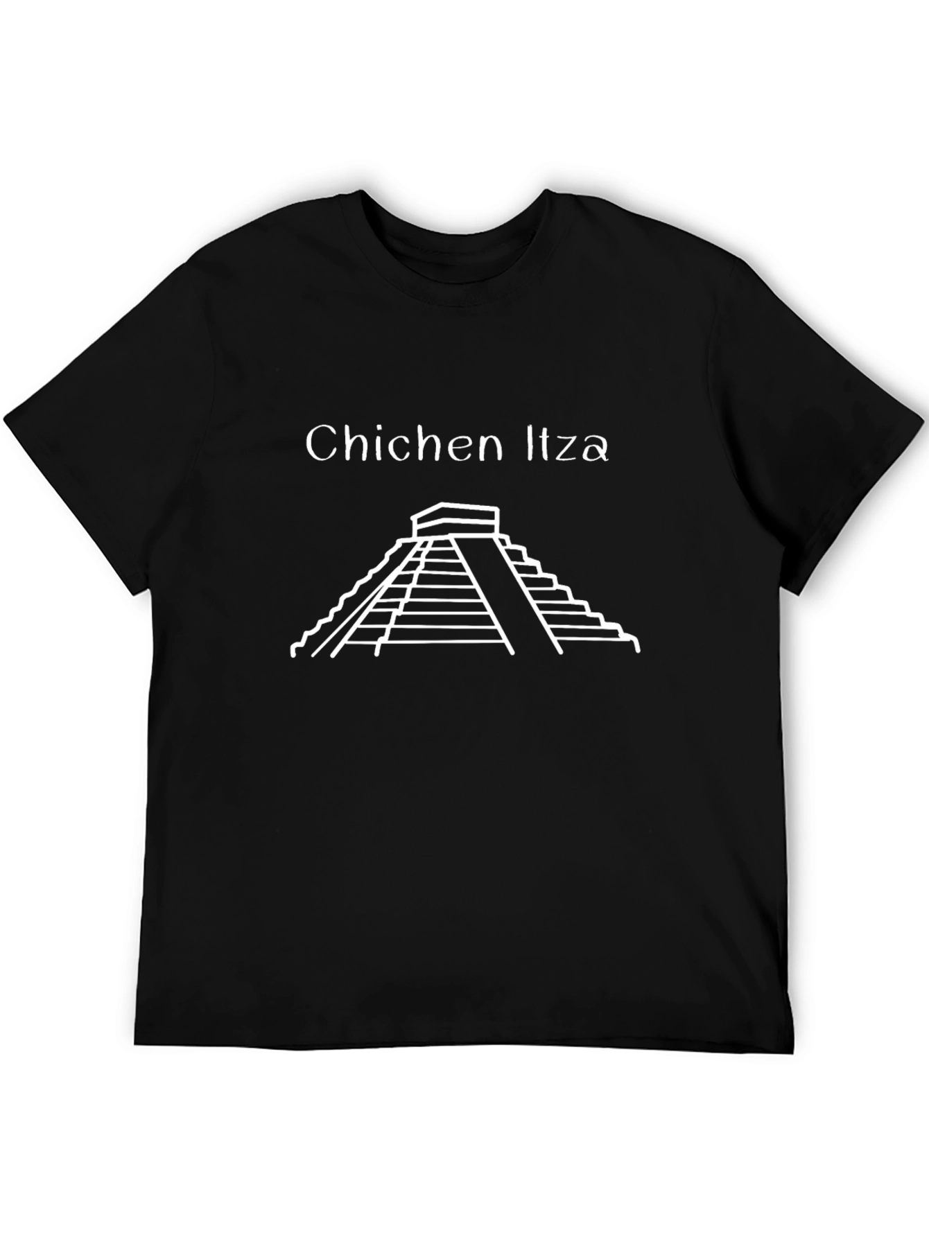 Chichen Itza Graphic T-Shirt - Black