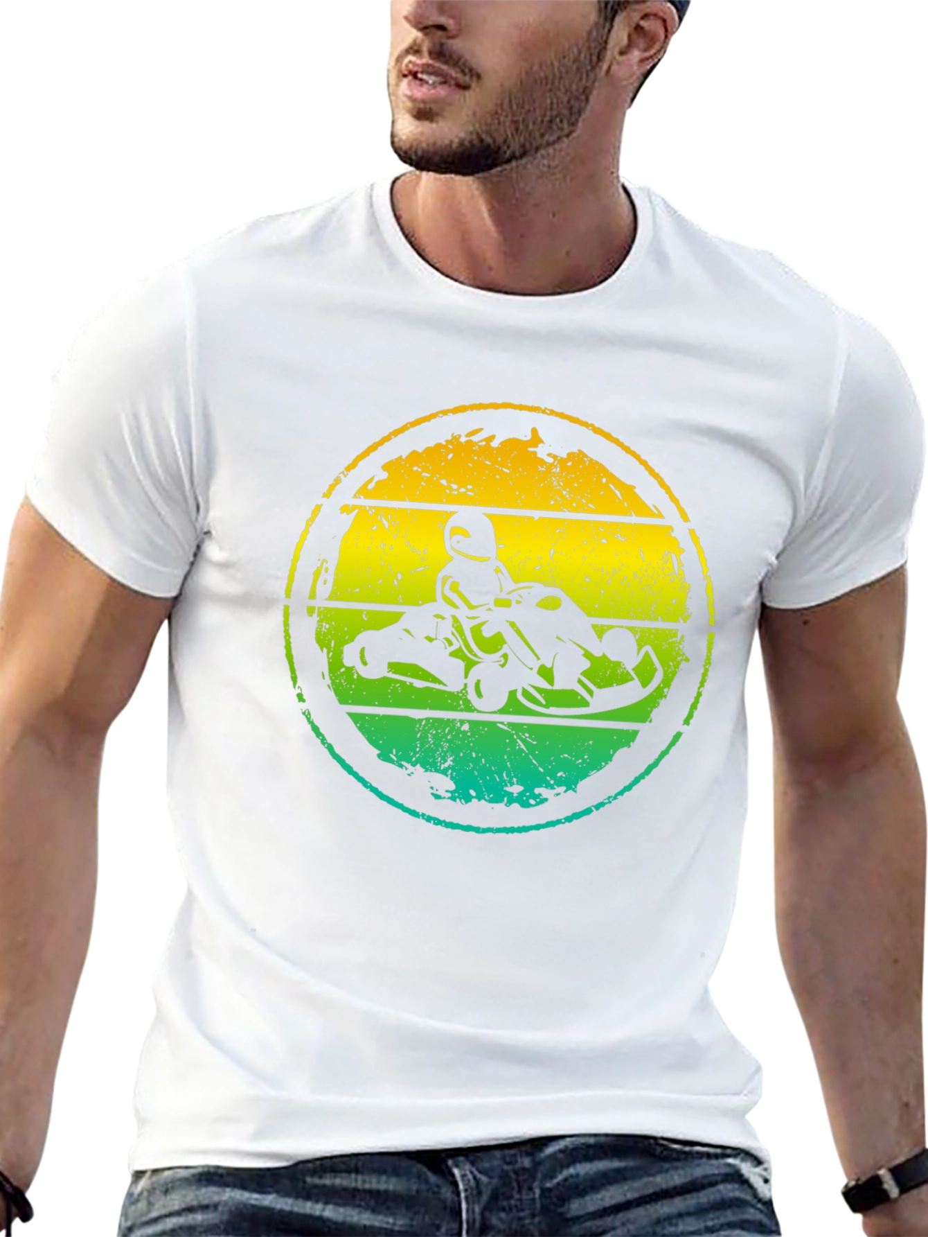 Retro Go-Kart Racing Graphic Tee