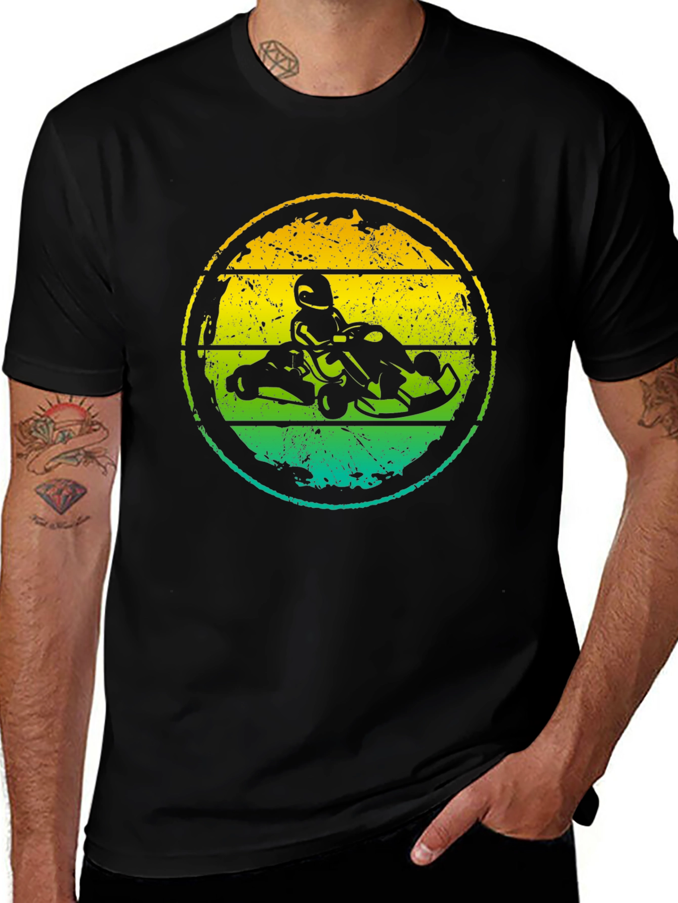 Retro Go-Kart Racing Graphic Tee