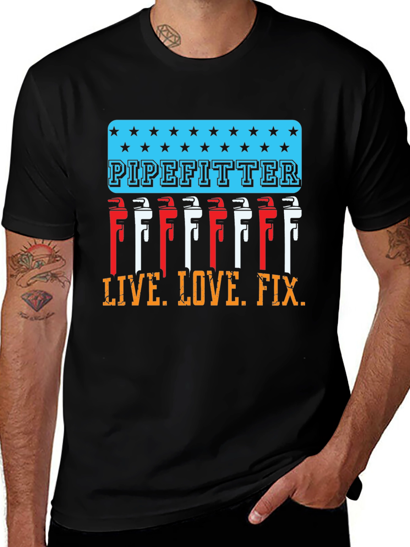 Pipefitter Live Love Fix T-Shirt