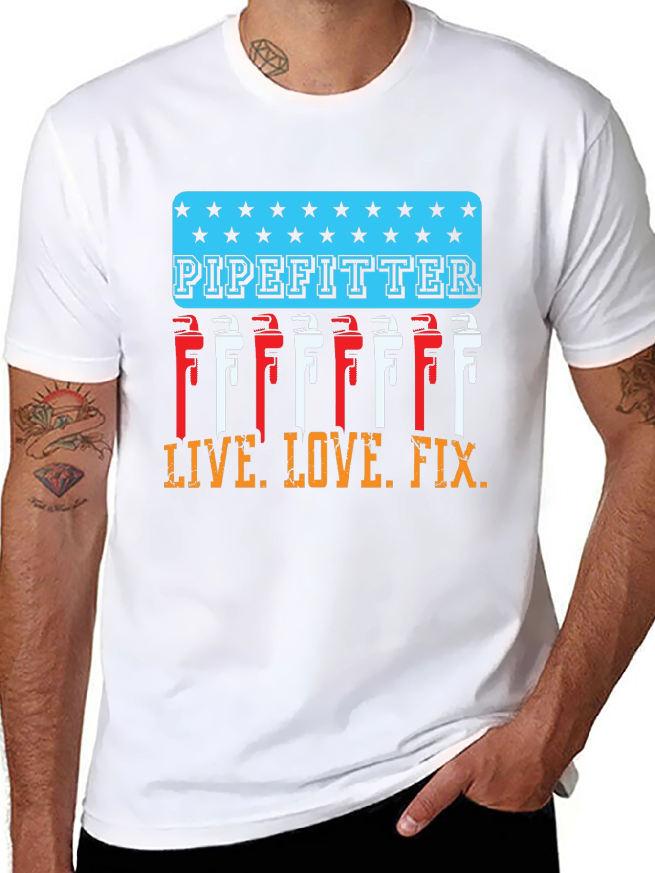 Pipefitter Live Love Fix T-Shirt