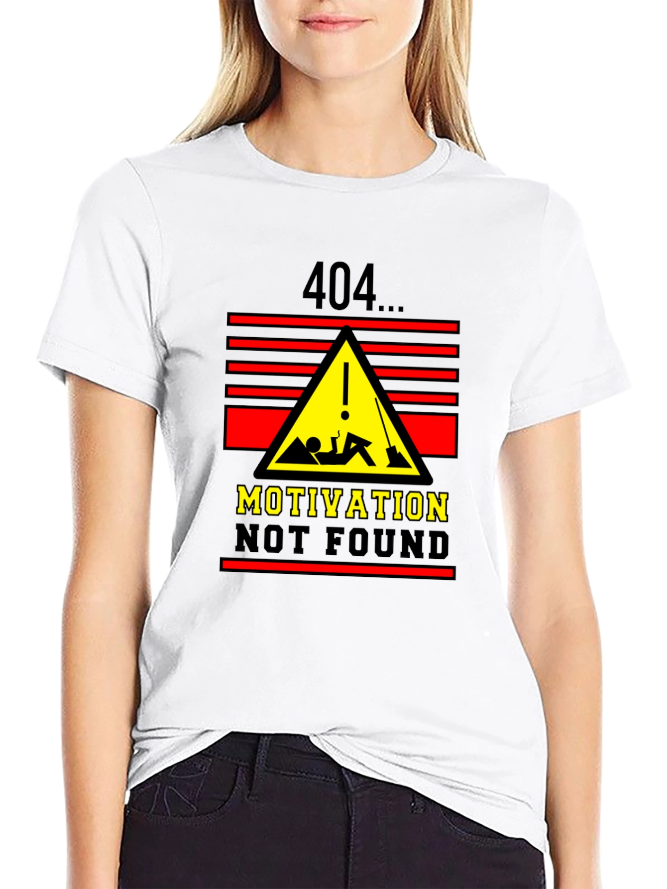 404 Motivation Not Found Graphic T-Shirt