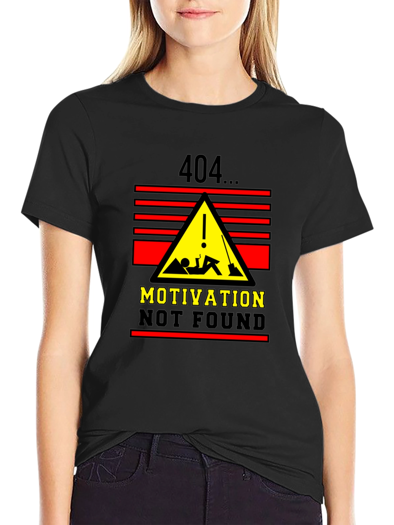 404 Motivation Not Found Graphic T-Shirt