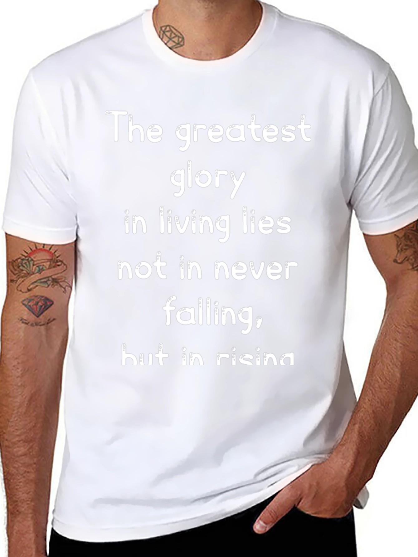 Inspirational Glory T-Shirt: Rise After Falling