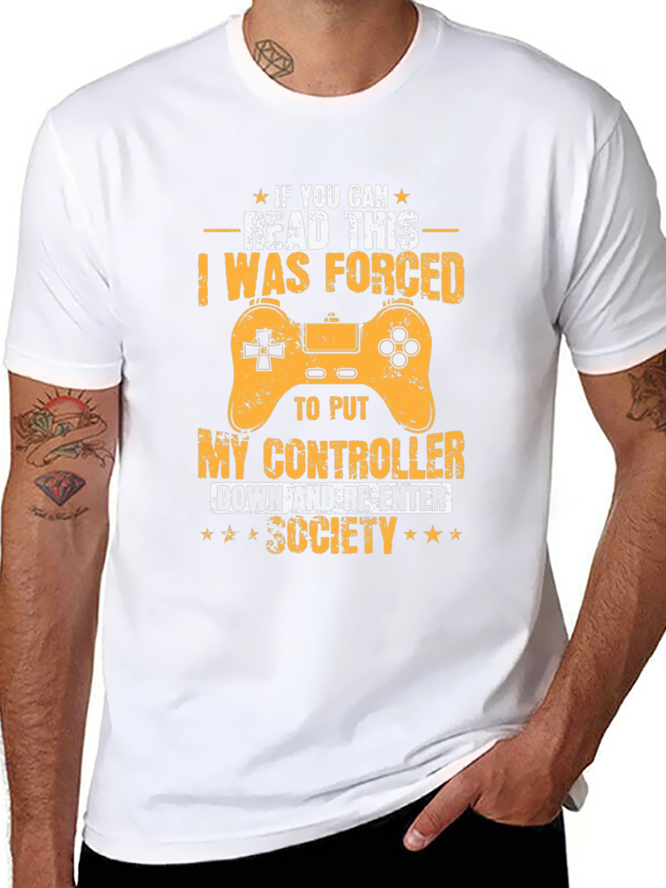 Gamer T-Shirt: Forced to Re-Enter Society