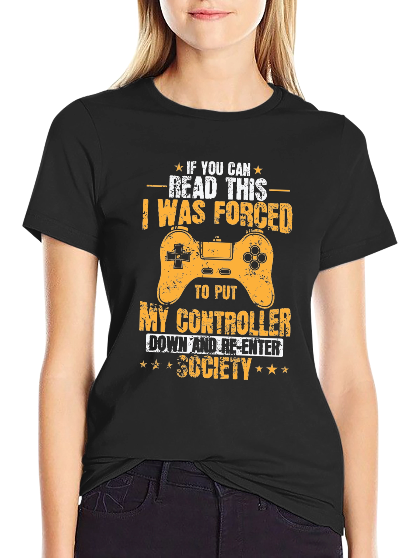 Gamer T-Shirt: Forced to Re-Enter Society