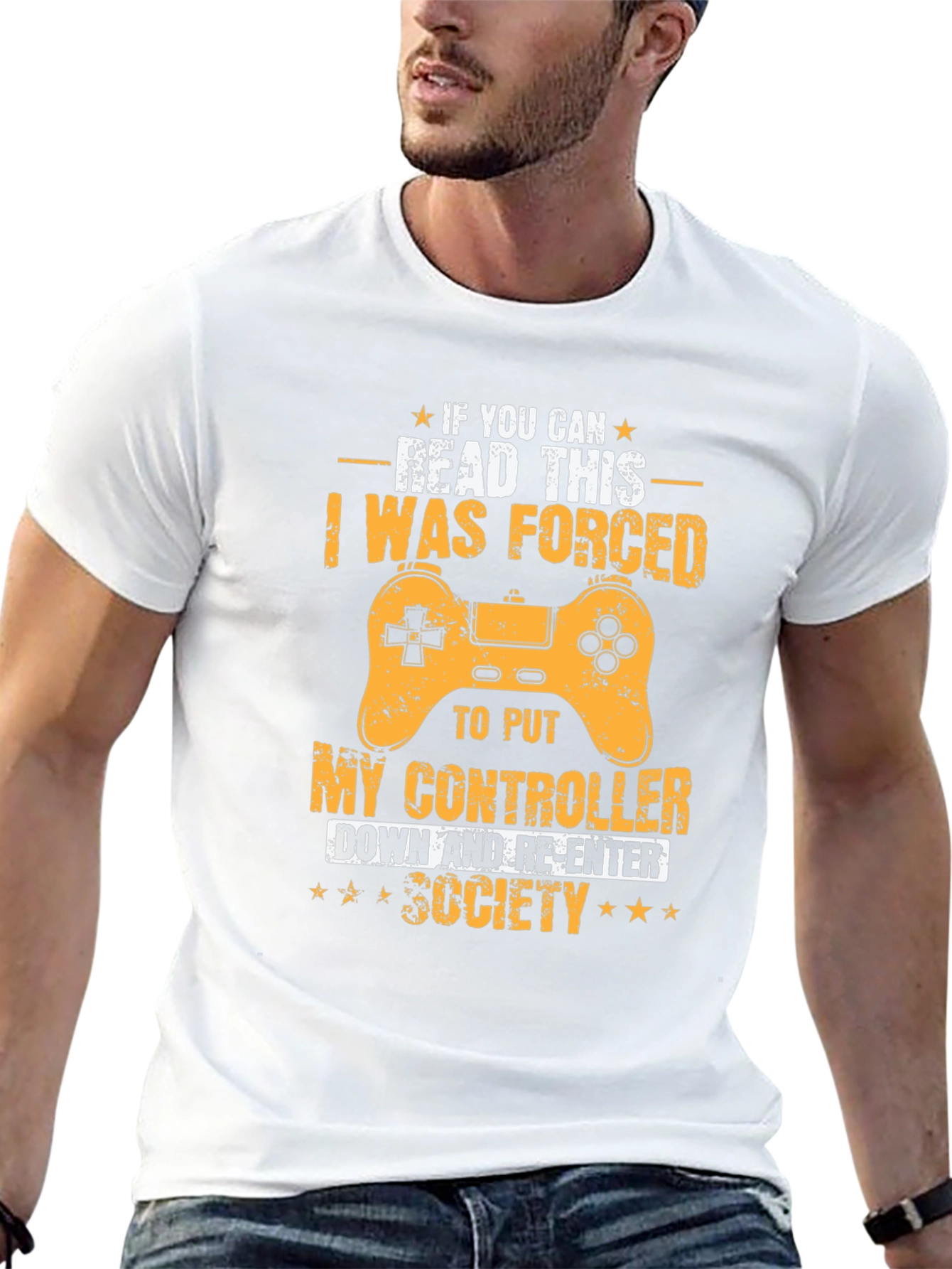 Gamer T-Shirt: Forced to Re-Enter Society