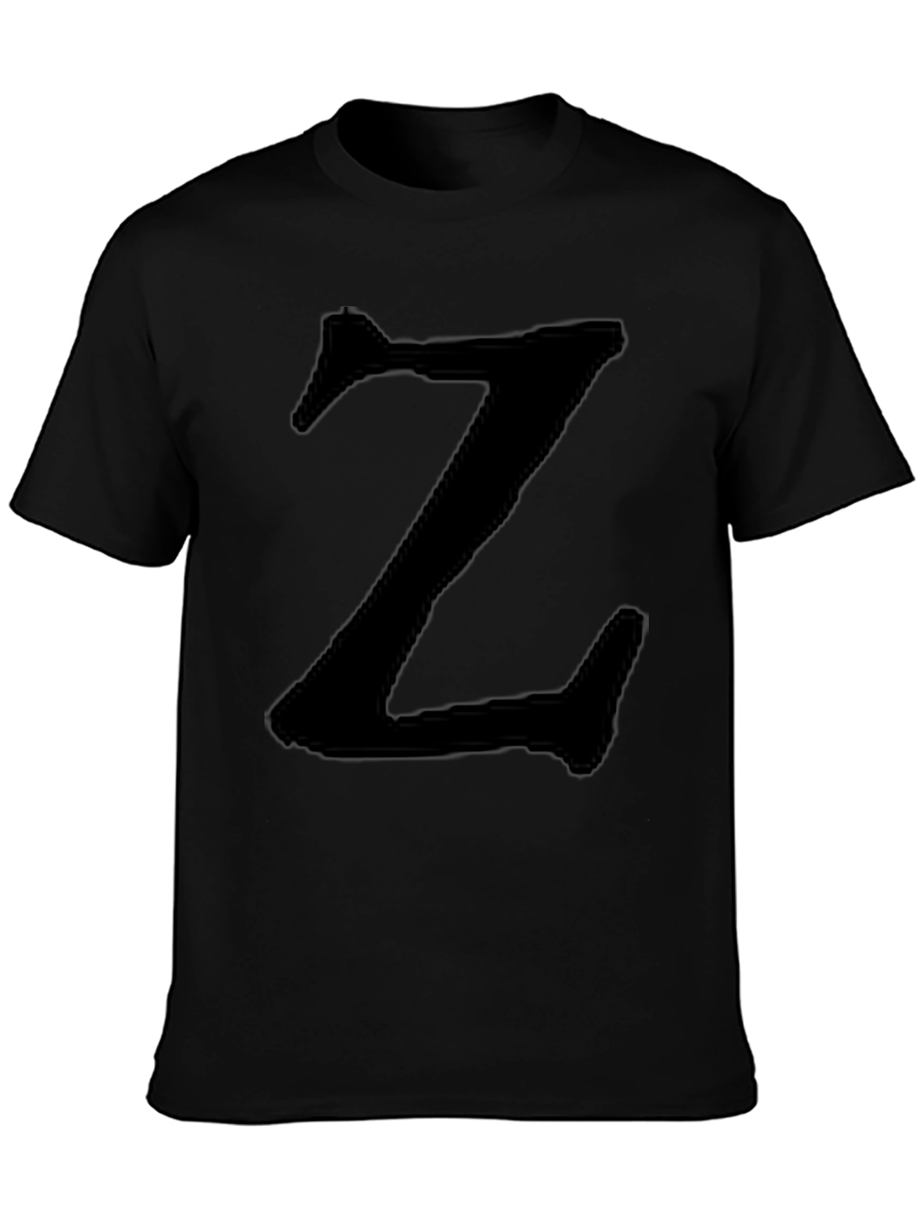 Black T-Shirt with Bold Z