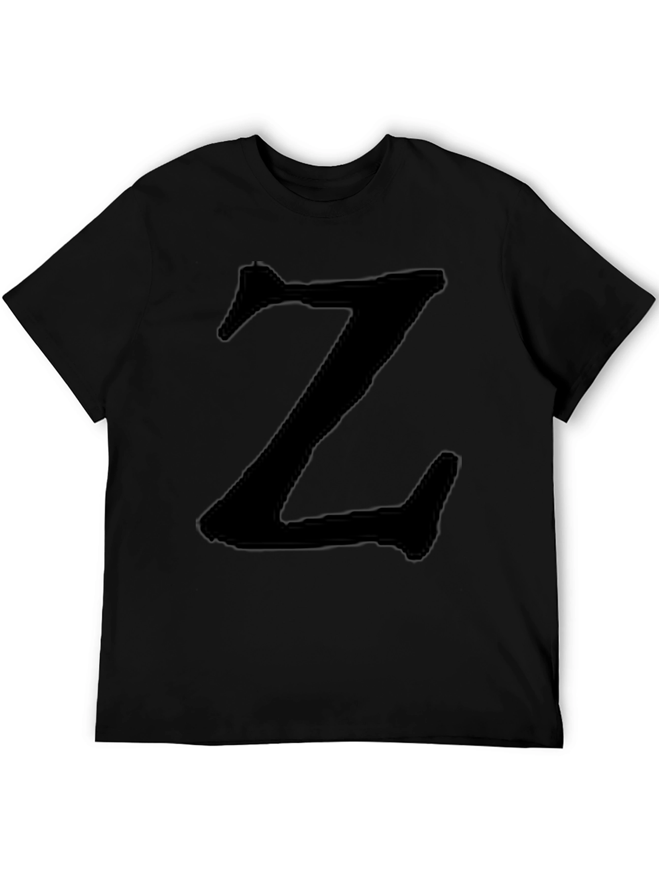 Black T-Shirt with Bold Z