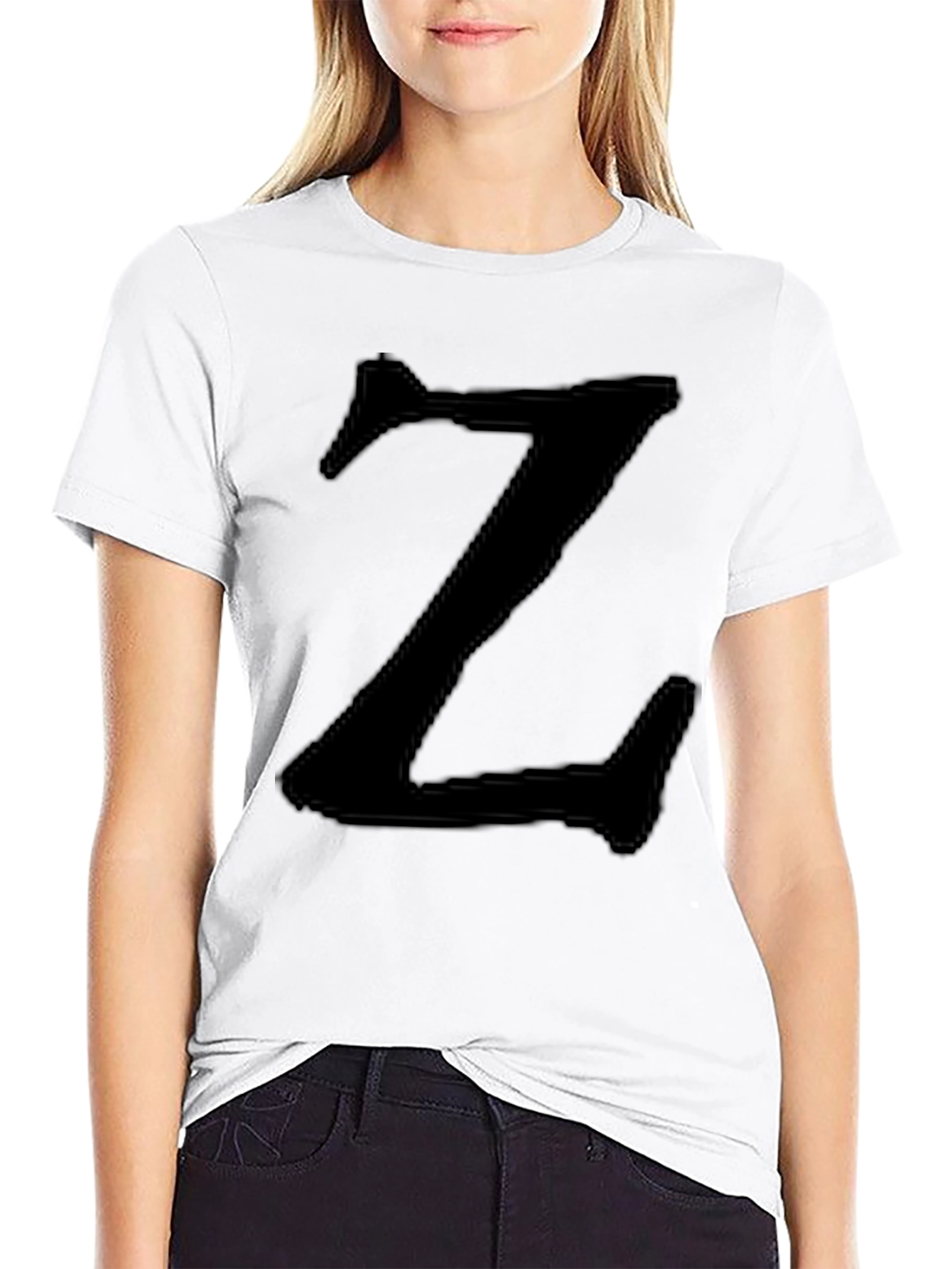 Black T-Shirt with Bold Z
