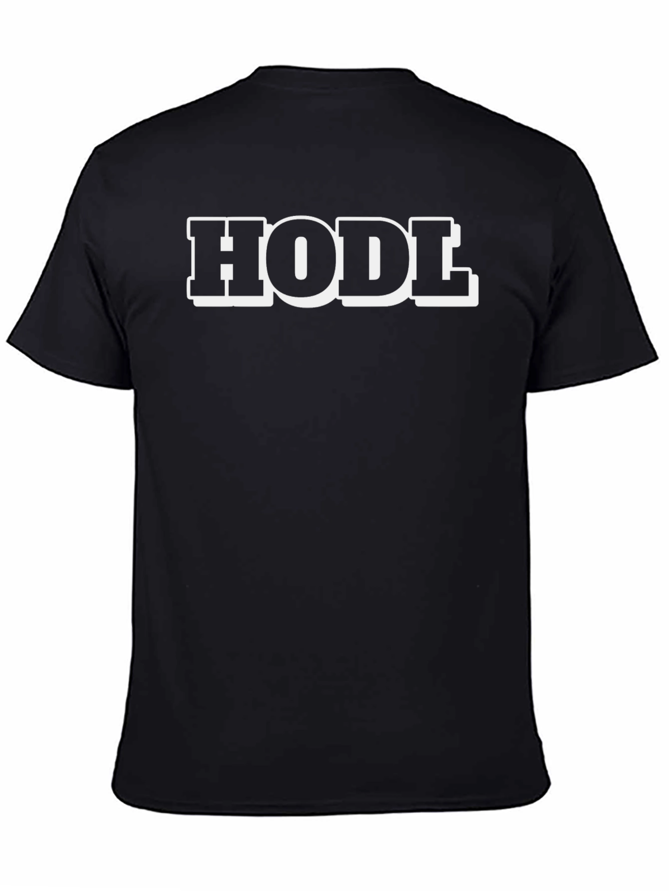HODL Black T-Shirt - Crypto Investor Apparel