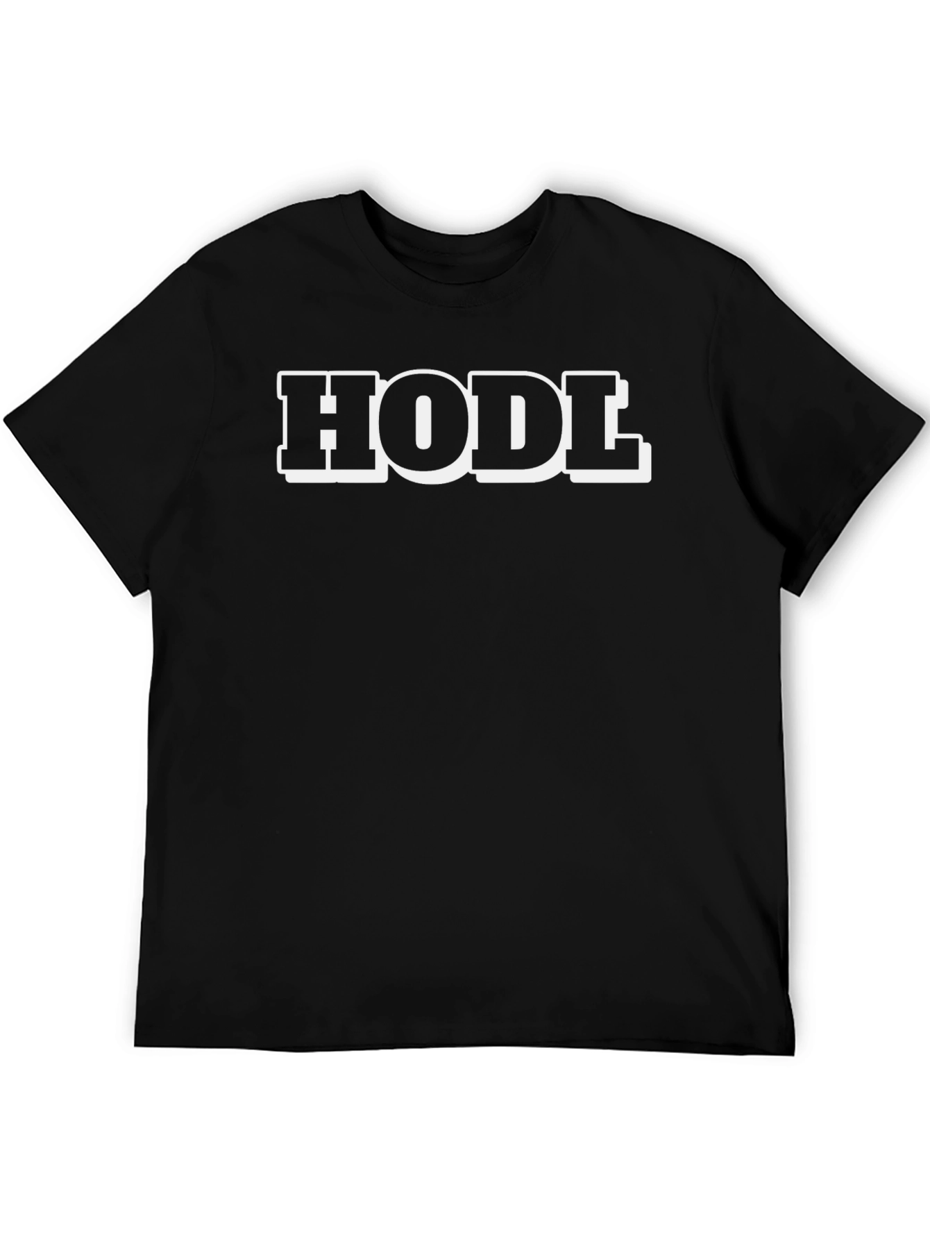 HODL Black T-Shirt - Crypto Investor Apparel