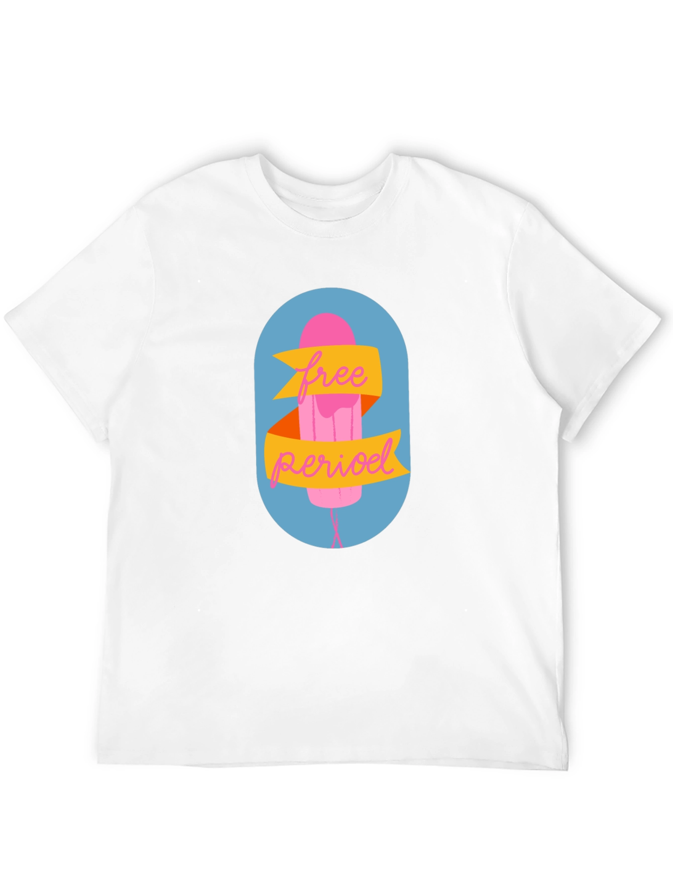 Free Period Graphic Tee - Black Cotton Blend