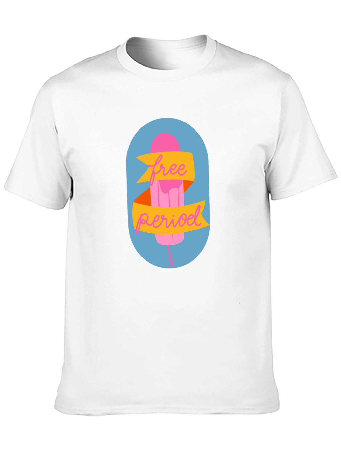 Free Period Graphic Tee - Black Cotton Blend