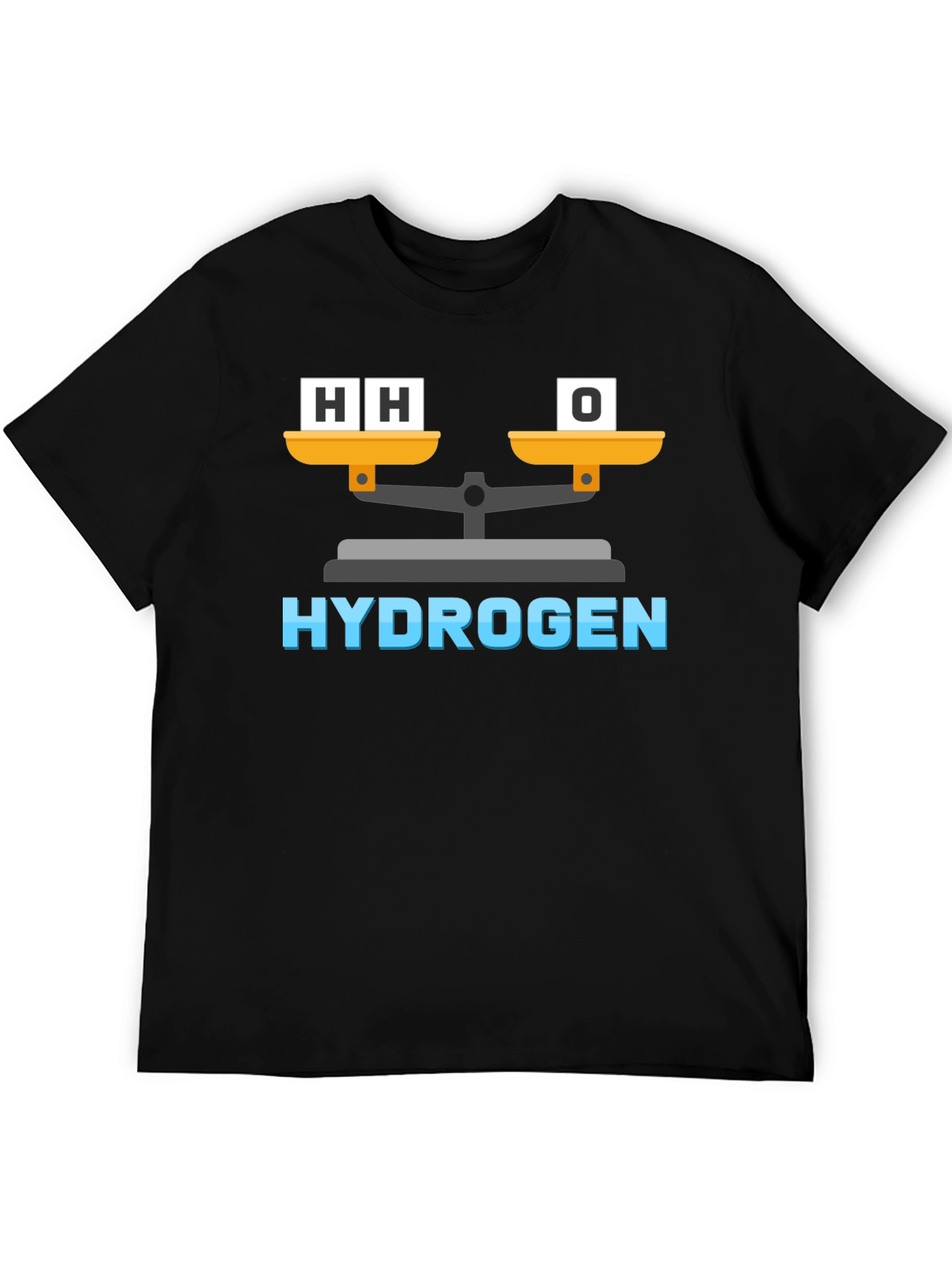 Hydrogen H2O Balance Funny Science T-Shirt