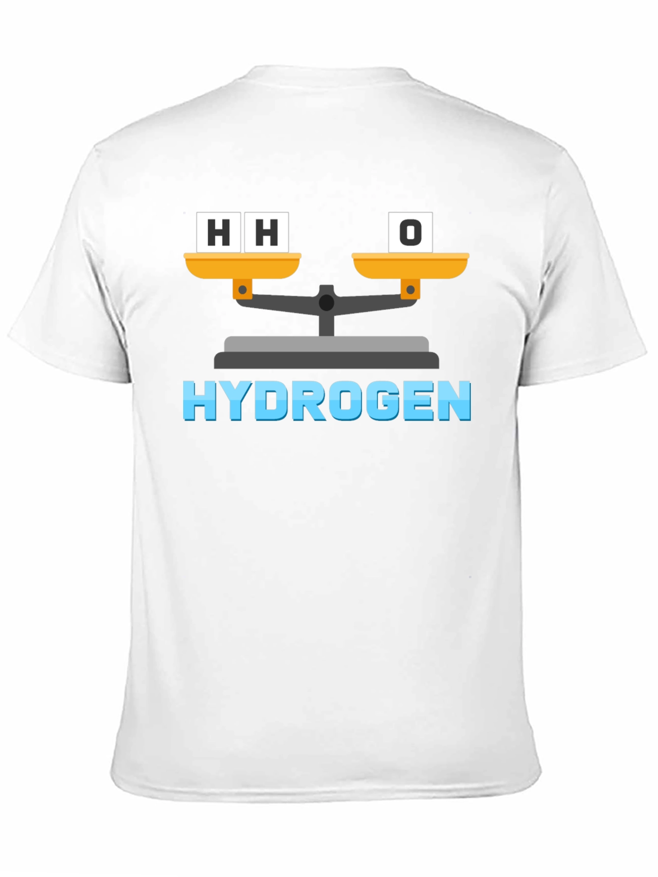 Hydrogen H2O Balance Funny Science T-Shirt