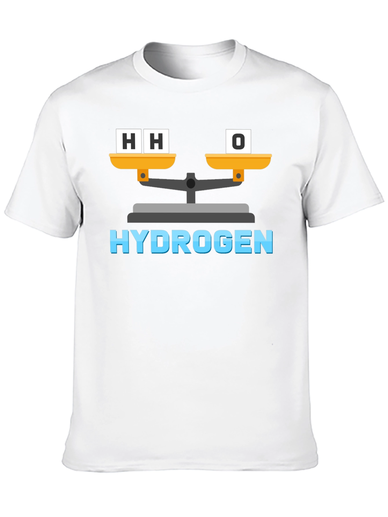 Hydrogen H2O Balance Funny Science T-Shirt