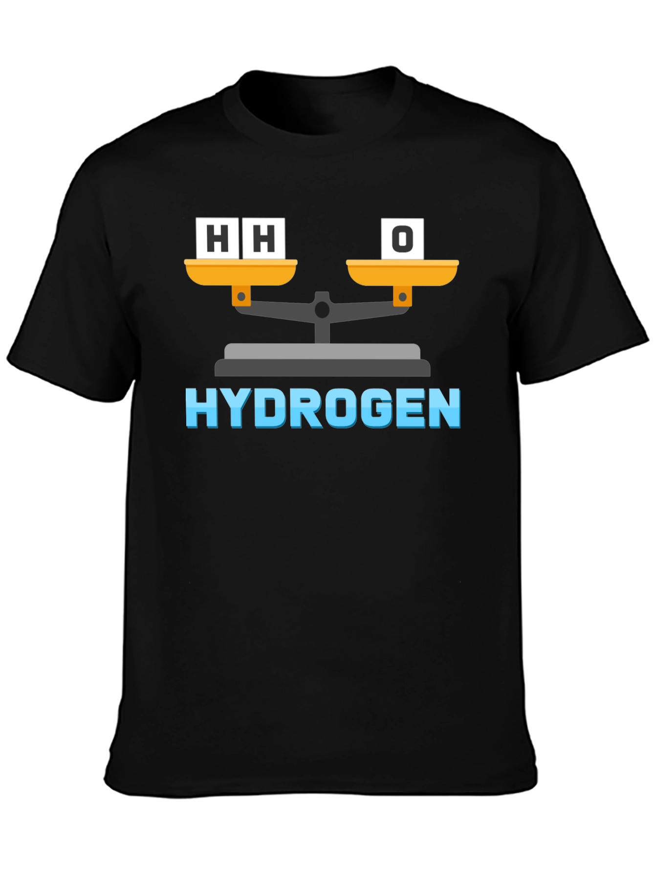Hydrogen H2O Balance Funny Science T-Shirt