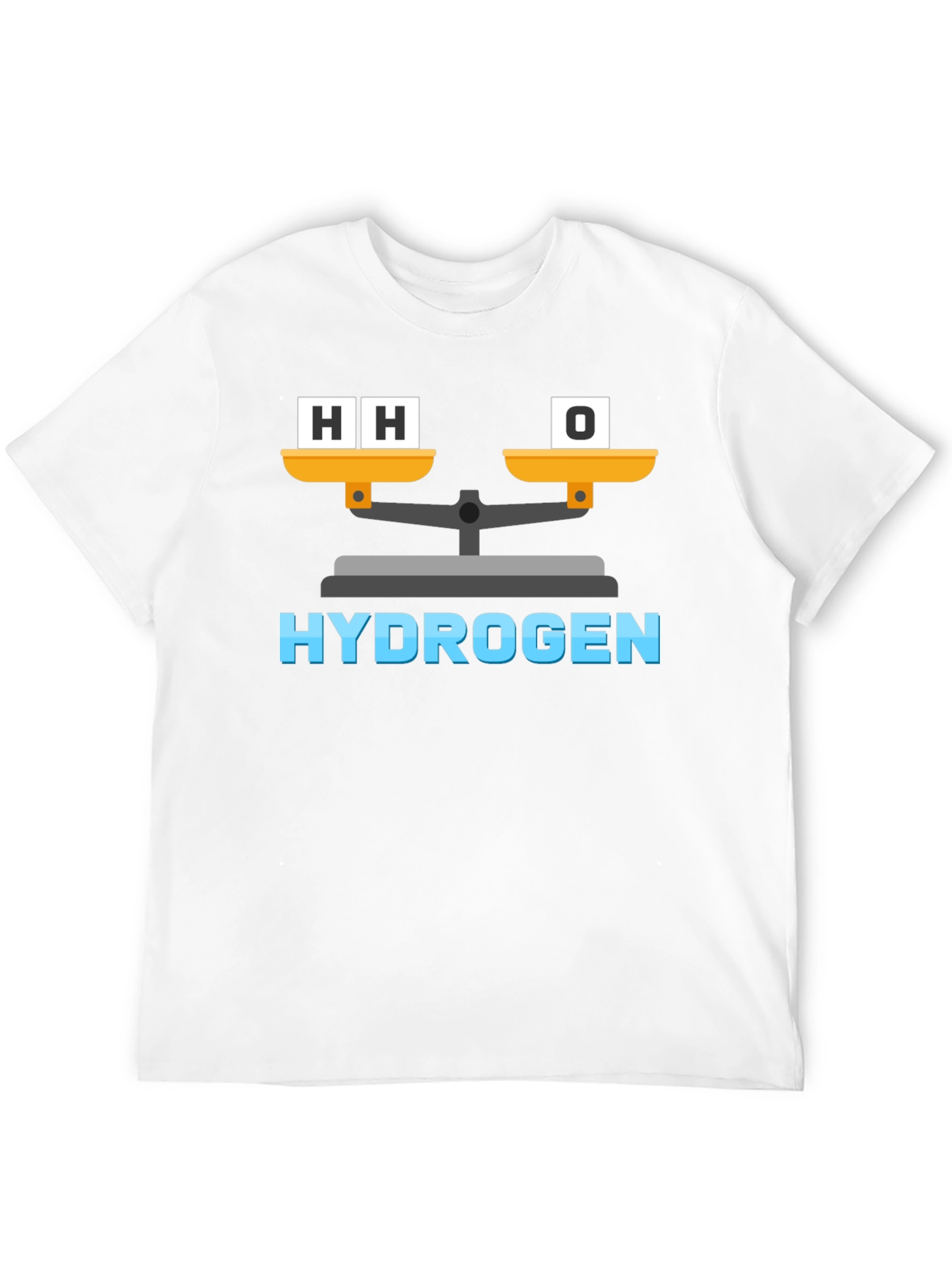 Hydrogen H2O Balance Funny Science T-Shirt