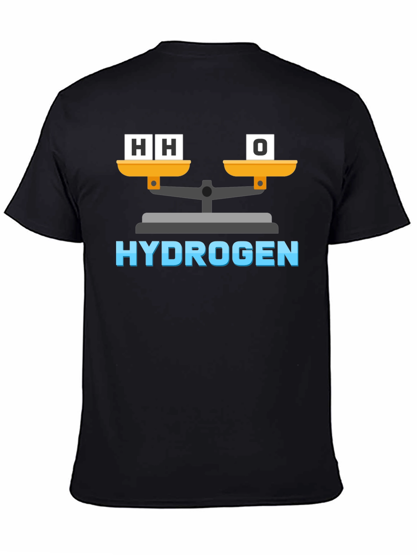 Hydrogen H2O Balance Funny Science T-Shirt