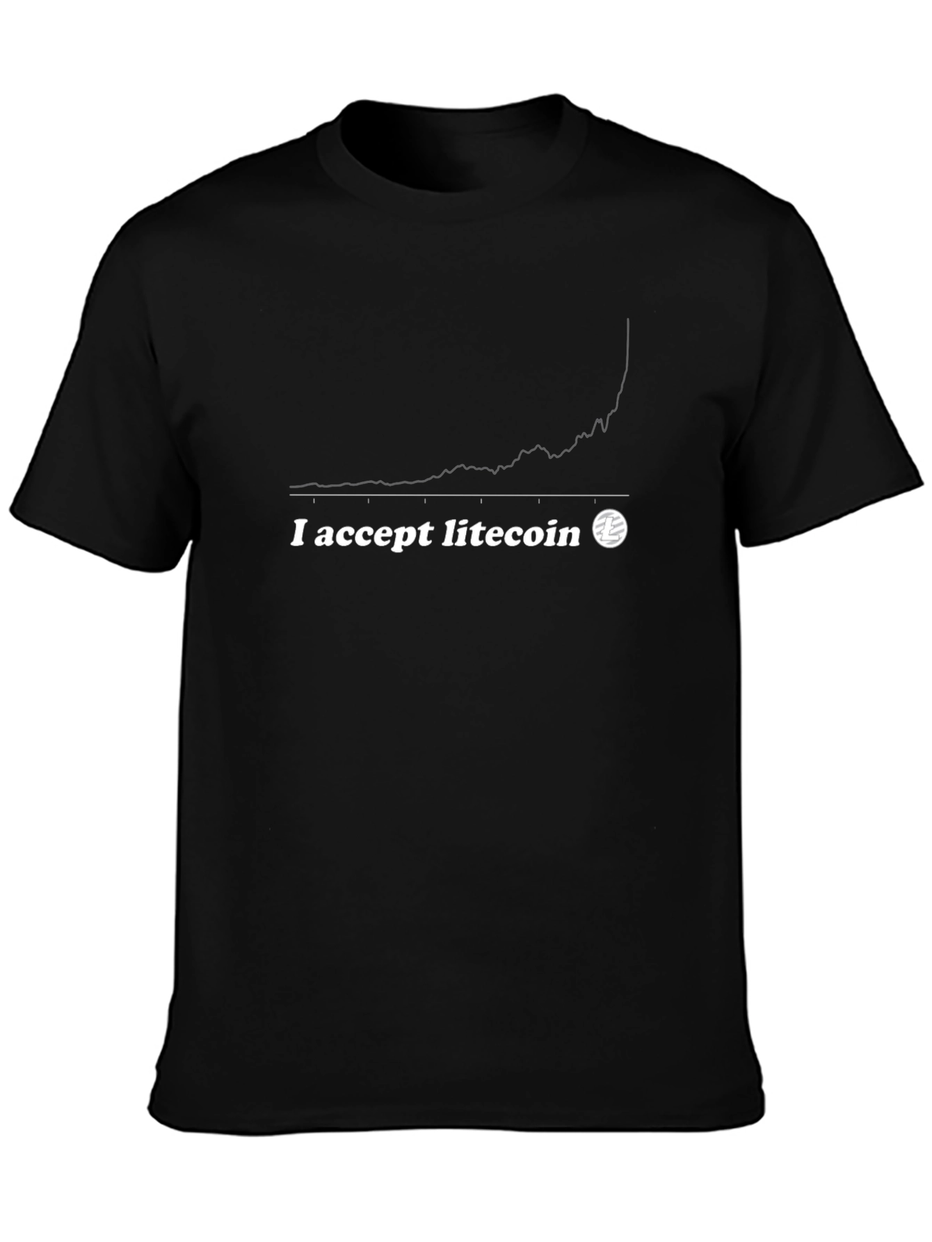 I Accept Litecoin T-Shirt - Crypto Trading Tee