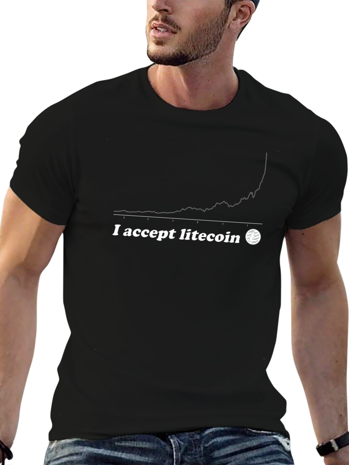 I Accept Litecoin T-Shirt - Crypto Trading Tee