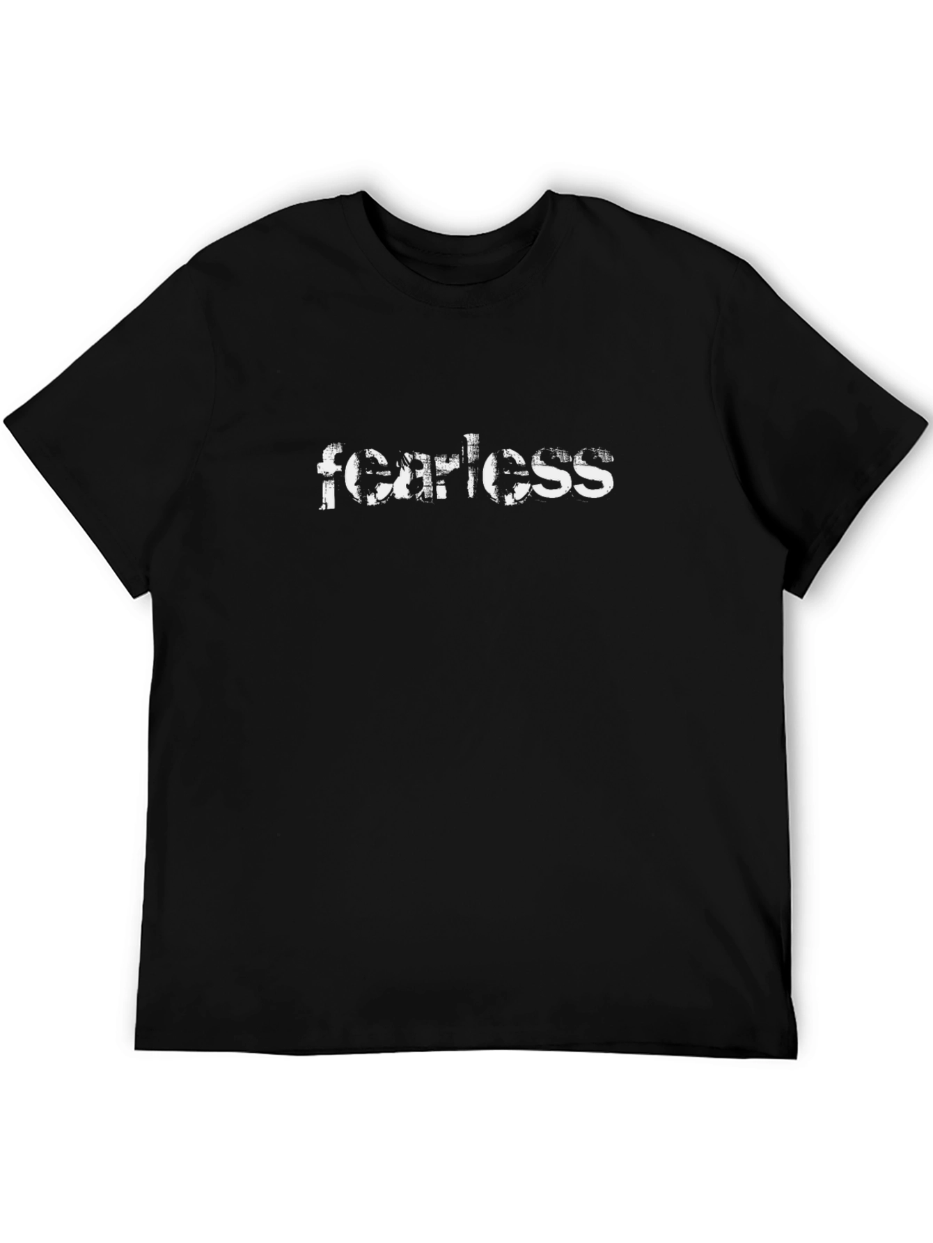 Fearless Graphic Print Black T-Shirt