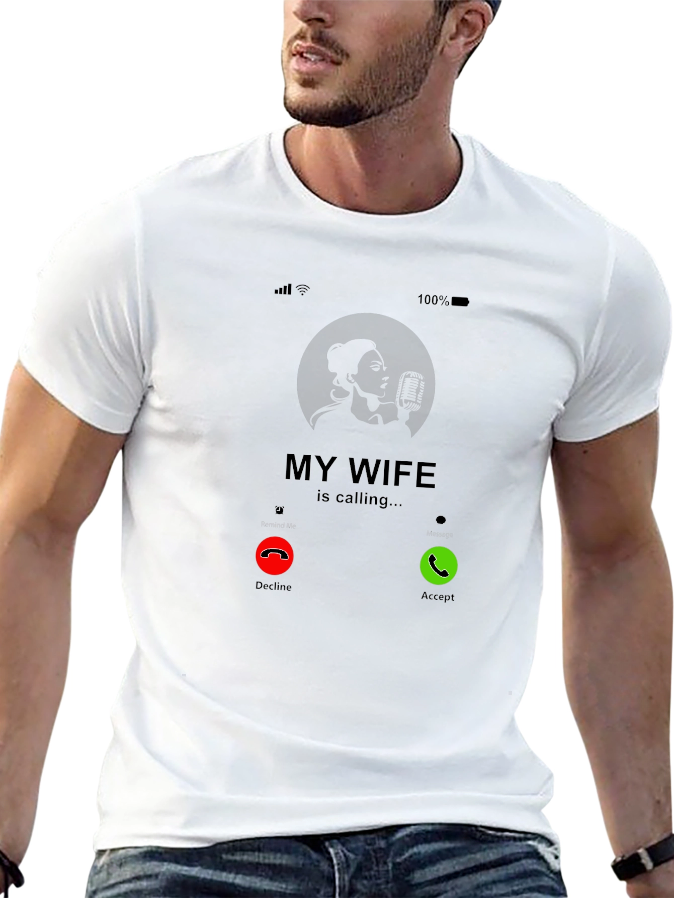 My Wife Is Calling T-Shirt - Funny Husband Tee