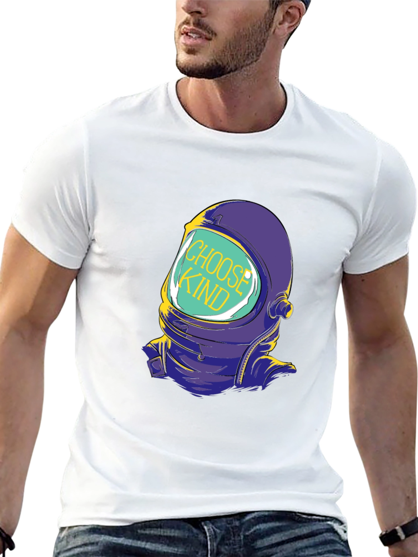 Choose Kind Astronaut Graphic T-Shirt