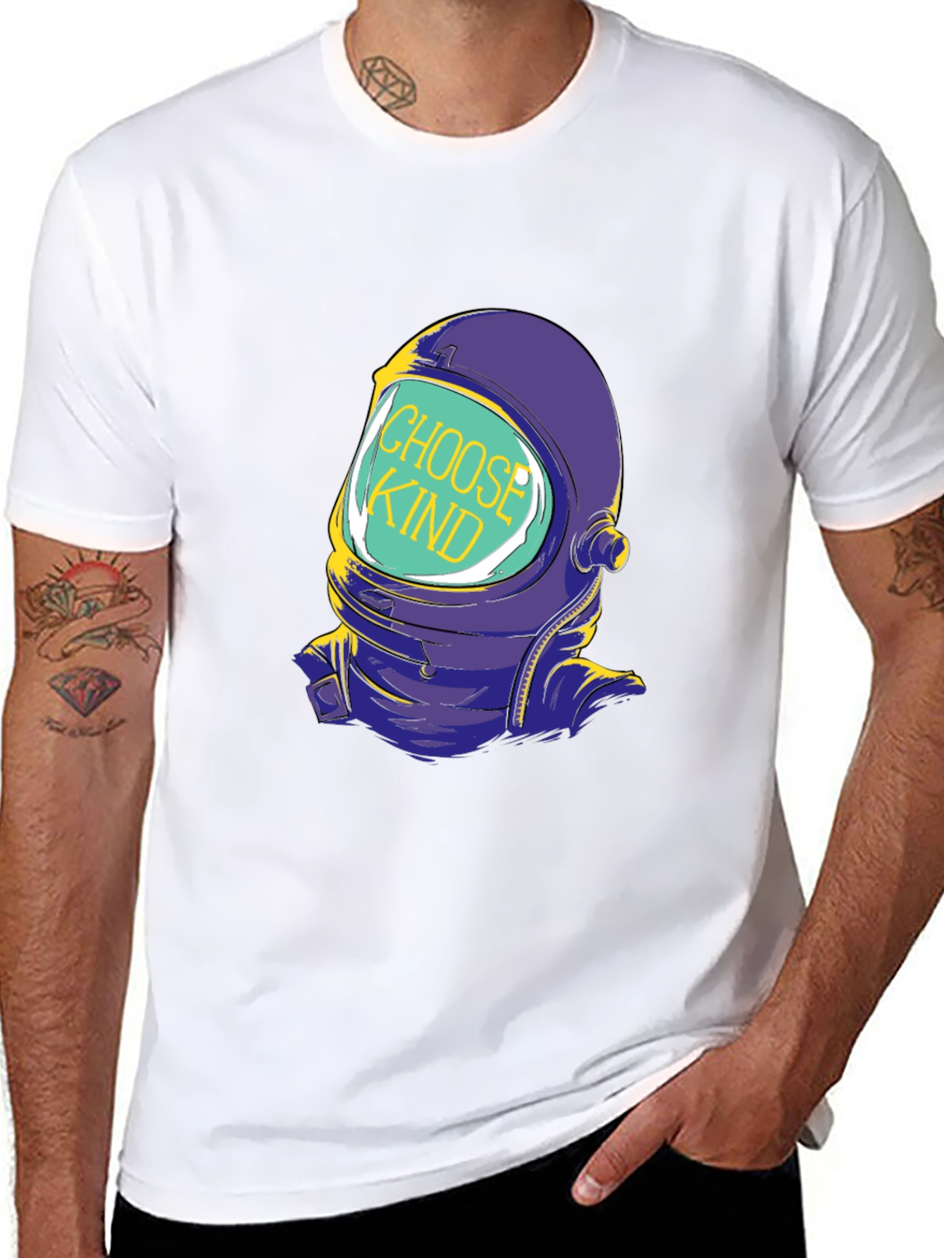 Choose Kind Astronaut Graphic T-Shirt