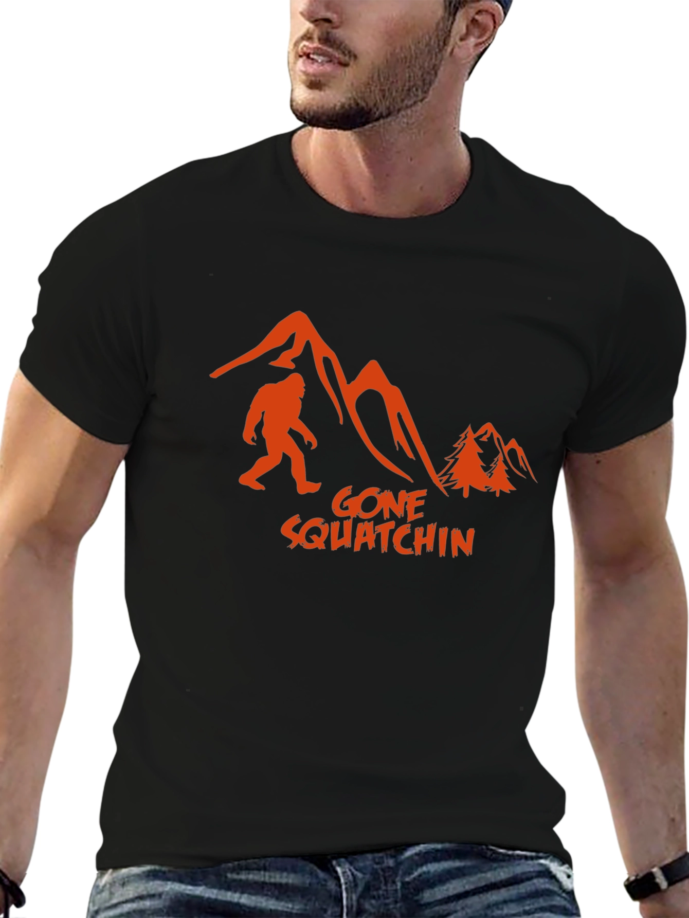 Gone Squatchin Graphic Tee - Bigfoot Adventure Shirt