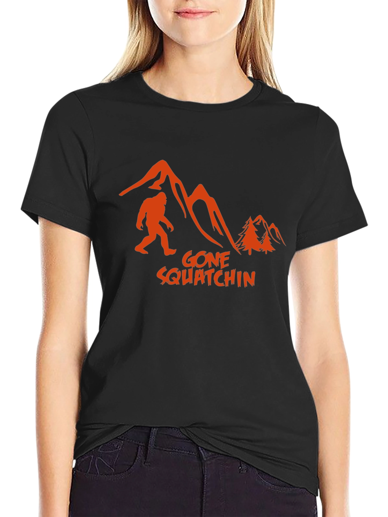 Gone Squatchin Graphic Tee - Bigfoot Adventure Shirt