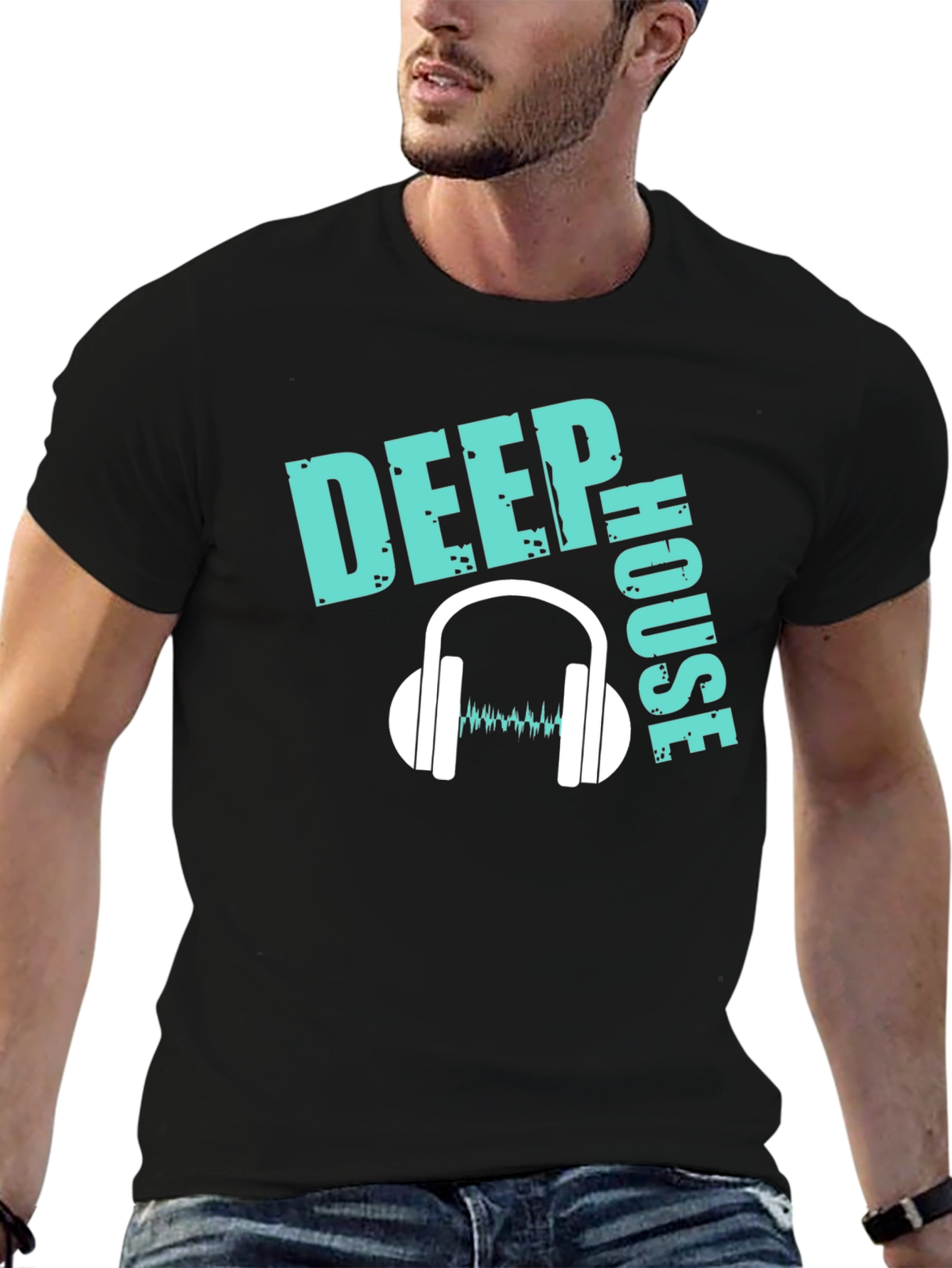 Deep House Music Graphic T-Shirt - DJ Lover Tee